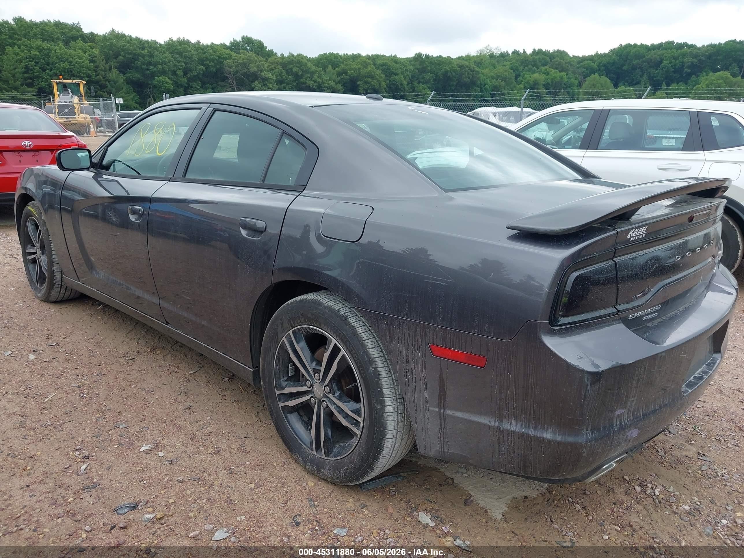2014 Dodge Charger Sxt Gray vin: 2C3CDXJG4EH159634