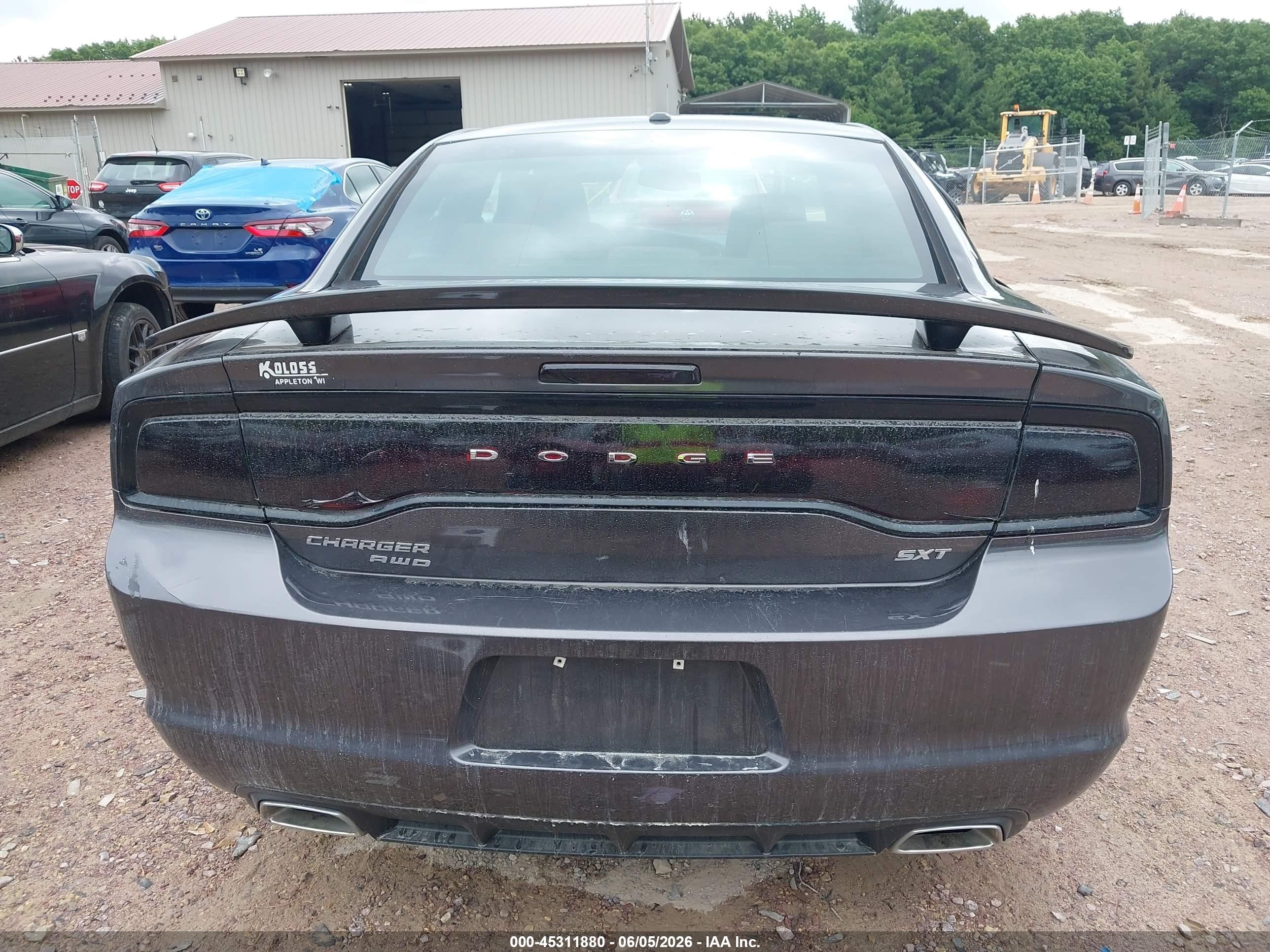 2014 Dodge Charger Sxt Gray vin: 2C3CDXJG4EH159634