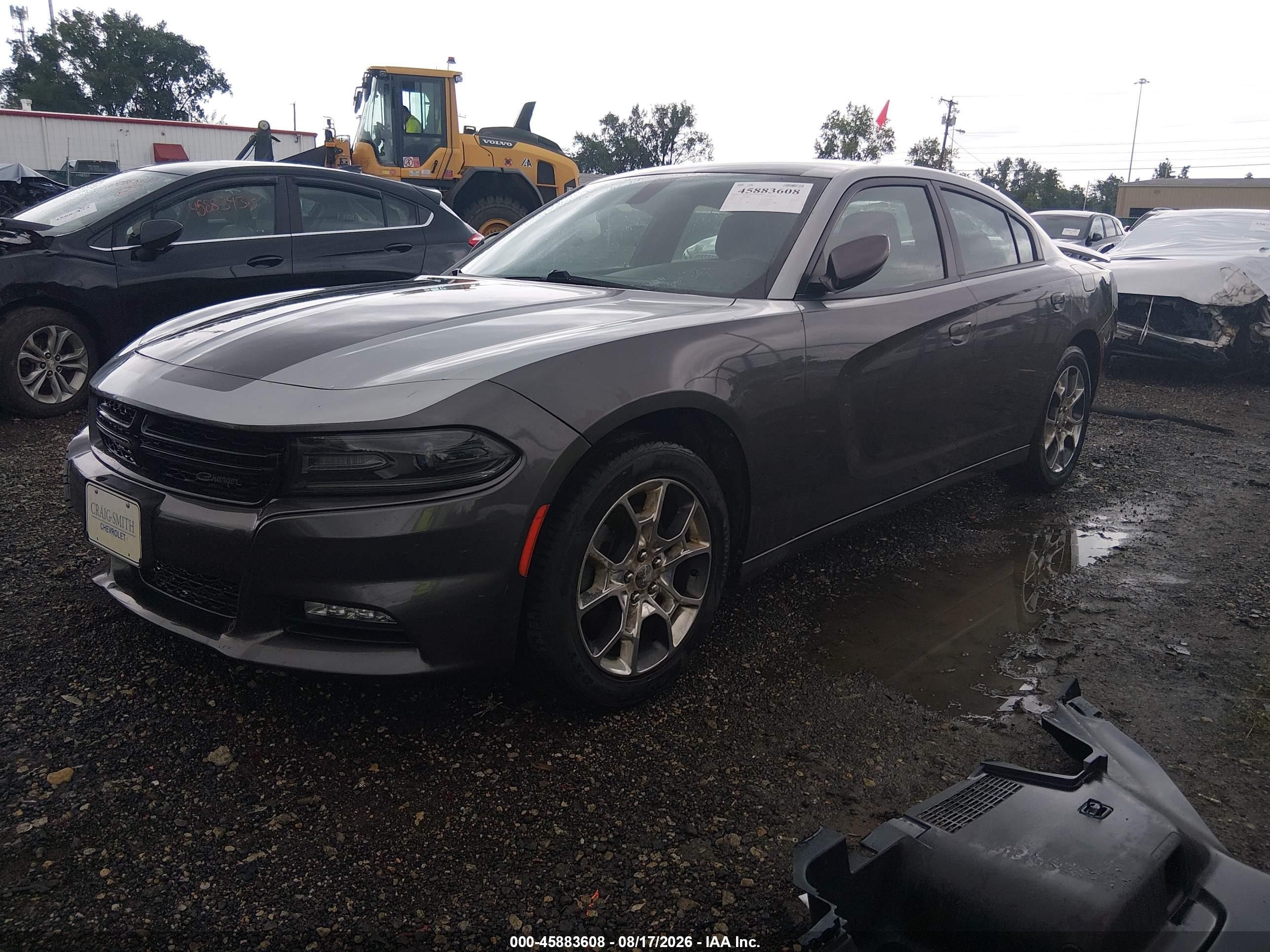 2015 Dodge Charger Sxt Gray vin: 2C3CDXJG4FH863852