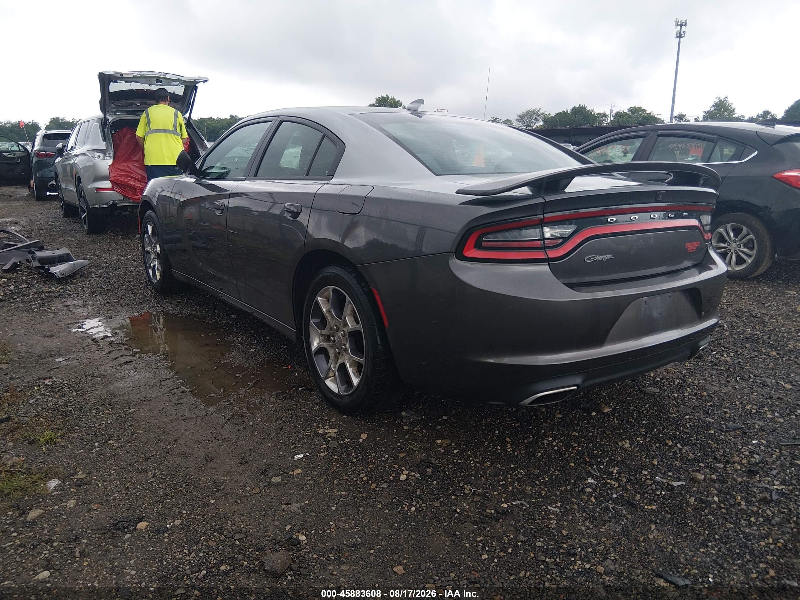 2015 Dodge Charger Sxt Gray vin: 2C3CDXJG4FH863852