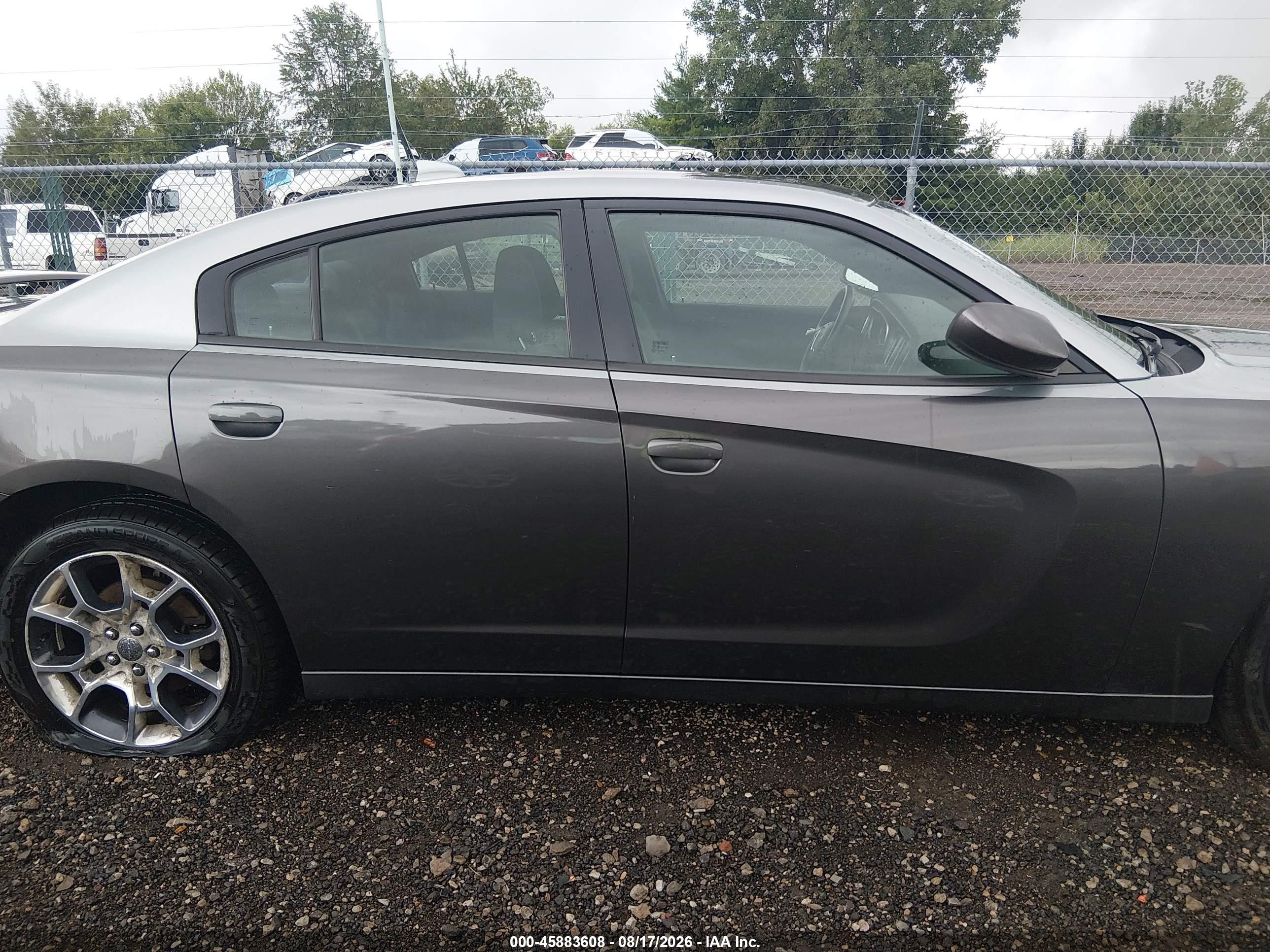 2015 Dodge Charger Sxt Gray vin: 2C3CDXJG4FH863852