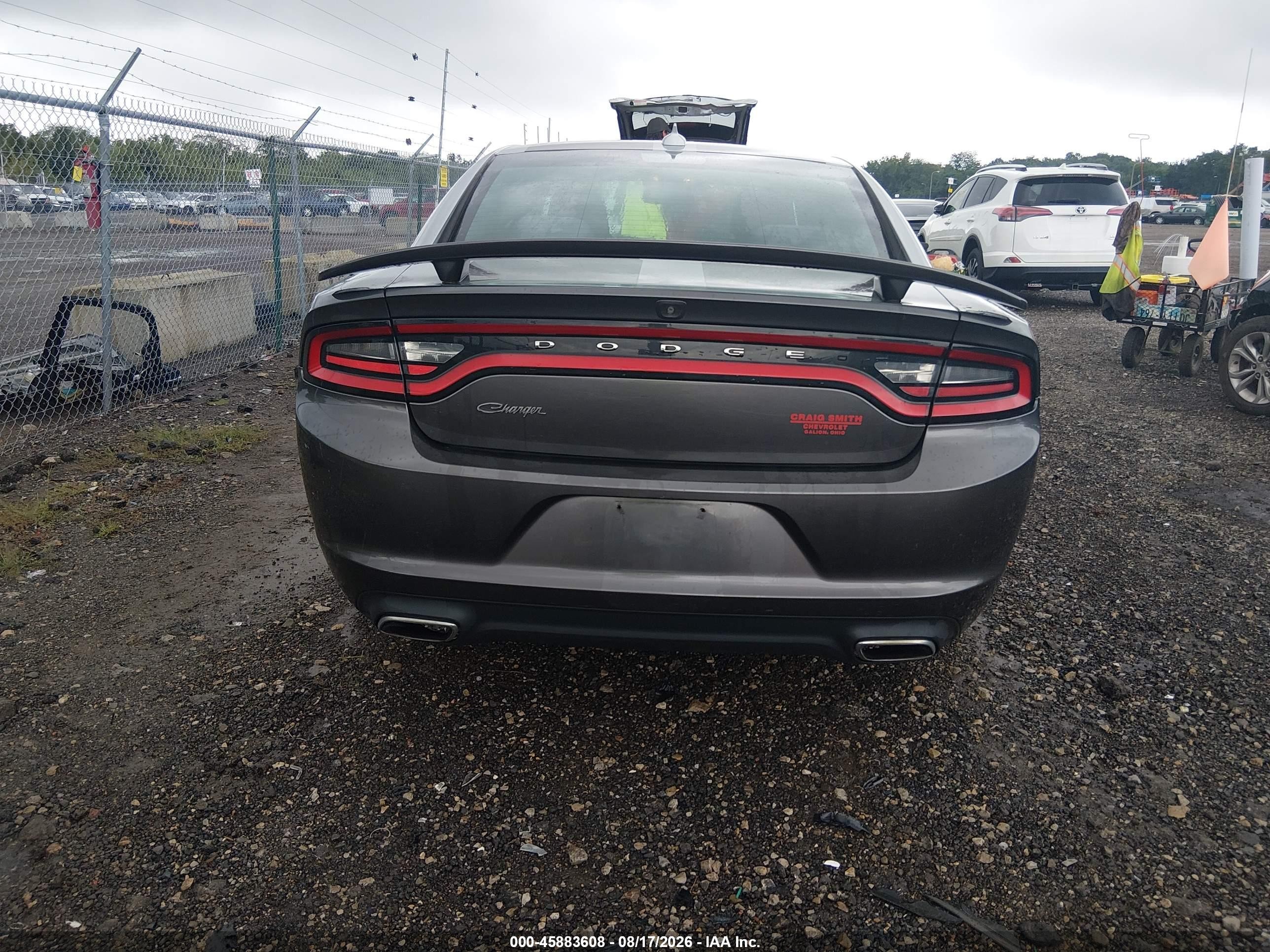 2015 Dodge Charger Sxt Gray vin: 2C3CDXJG4FH863852