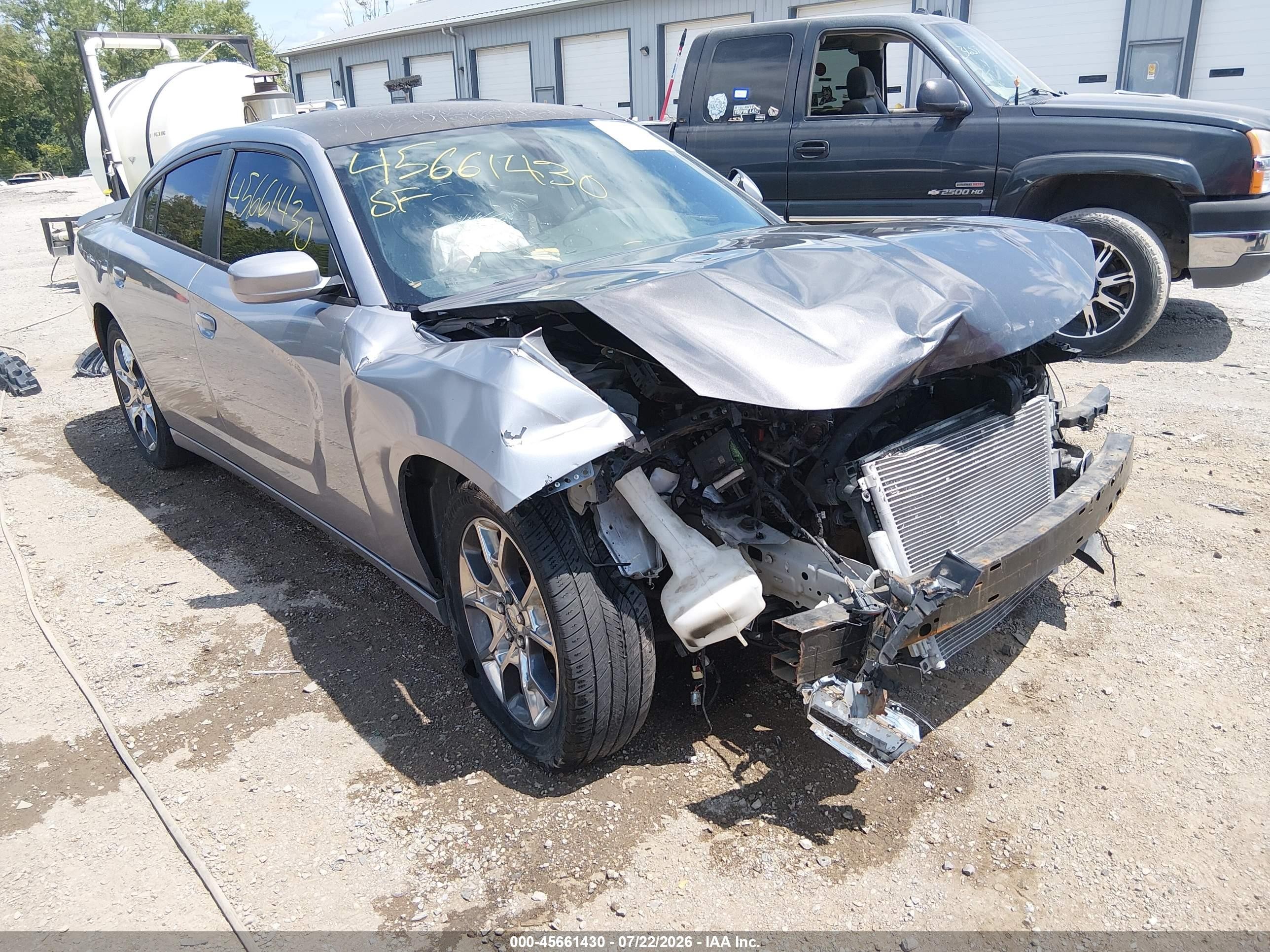 2015 Dodge Charger Sxt Silver vin: 2C3CDXJG4FH926609