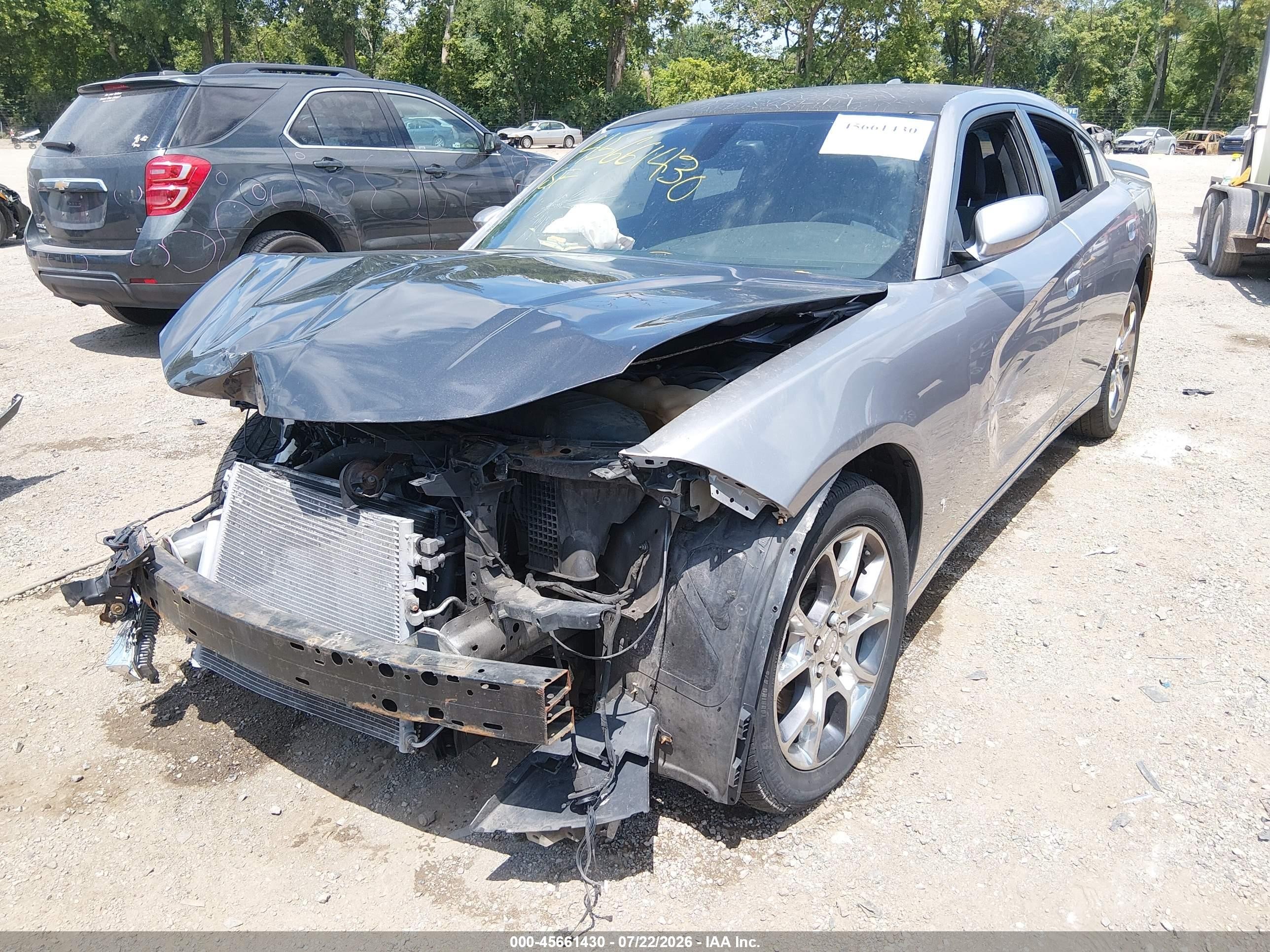 2015 Dodge Charger Sxt Silver vin: 2C3CDXJG4FH926609