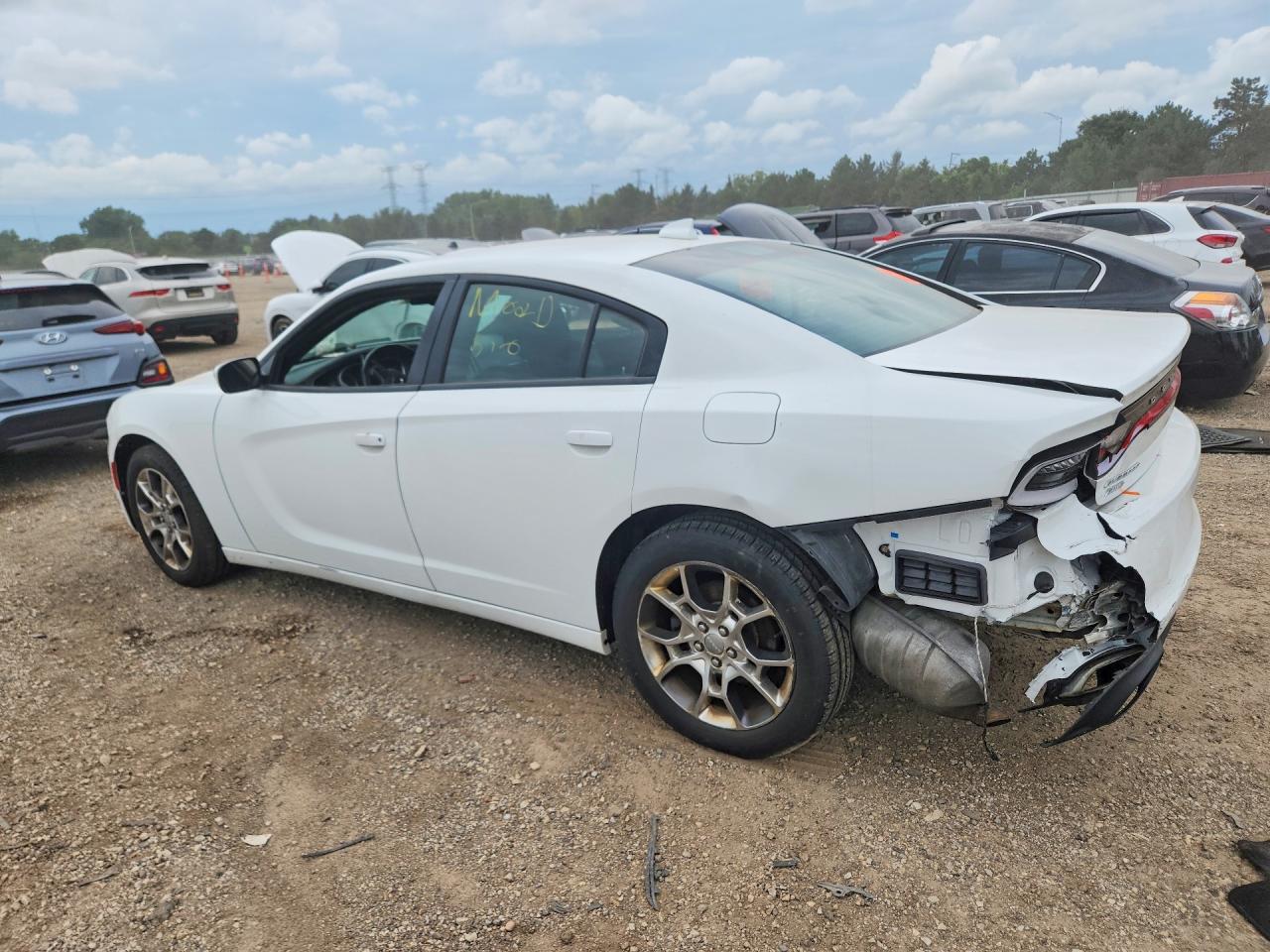 2016 Dodge Charger Sxt White vin: 2C3CDXJG4GH197416