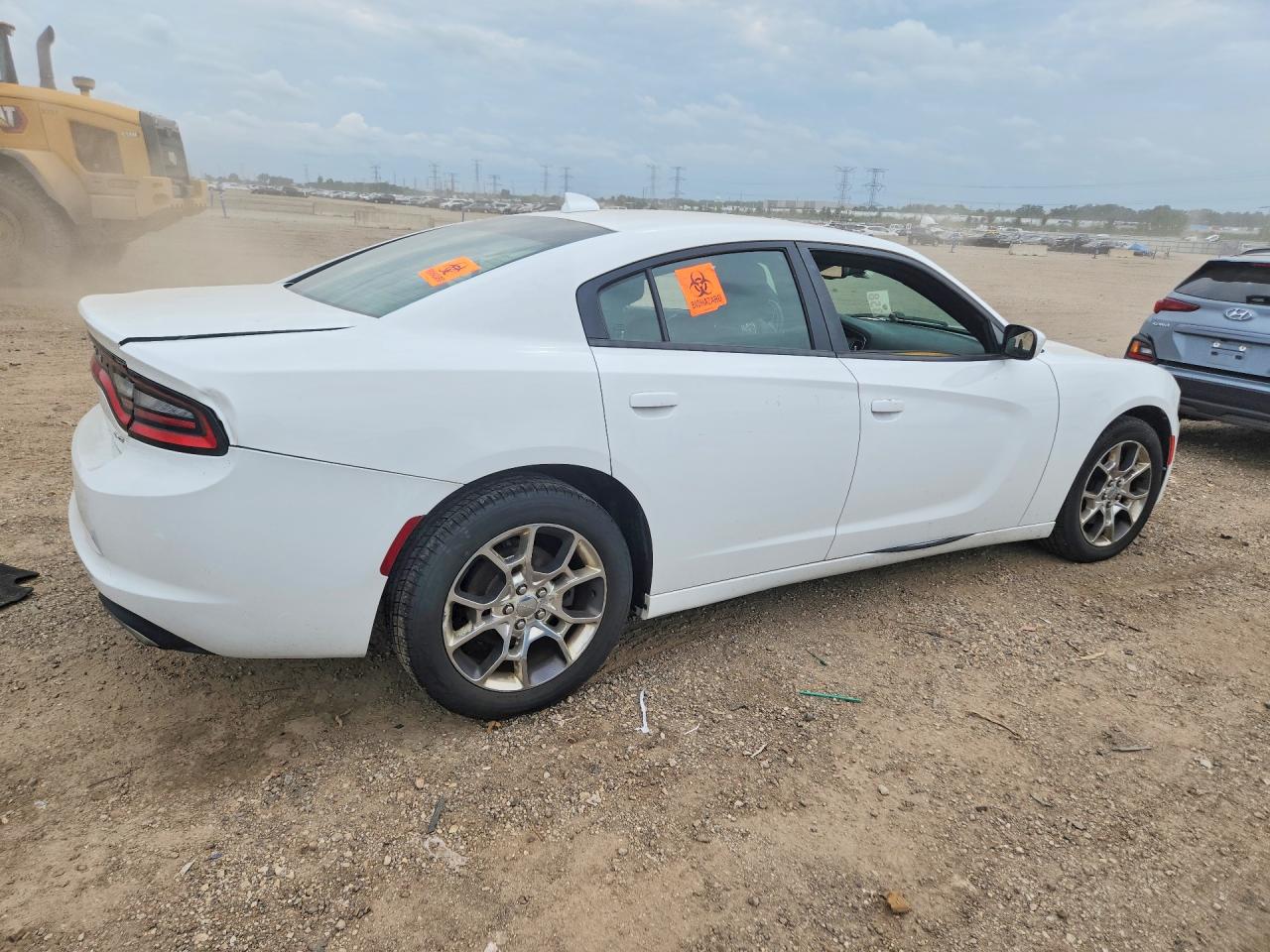 2016 Dodge Charger Sxt White vin: 2C3CDXJG4GH197416