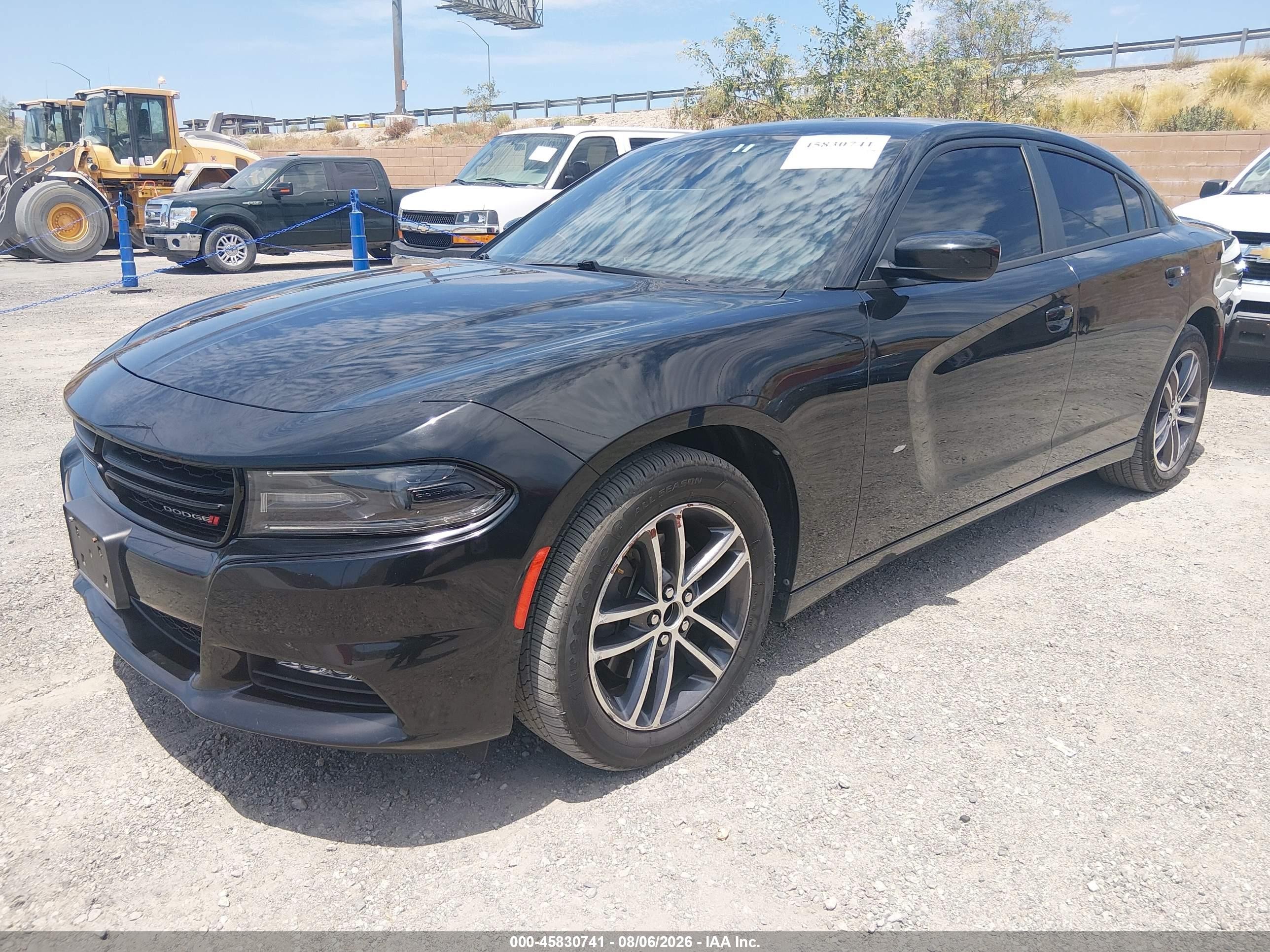 2019 Dodge Charger Sxt Awd Black vin: 2C3CDXJG4KH660275