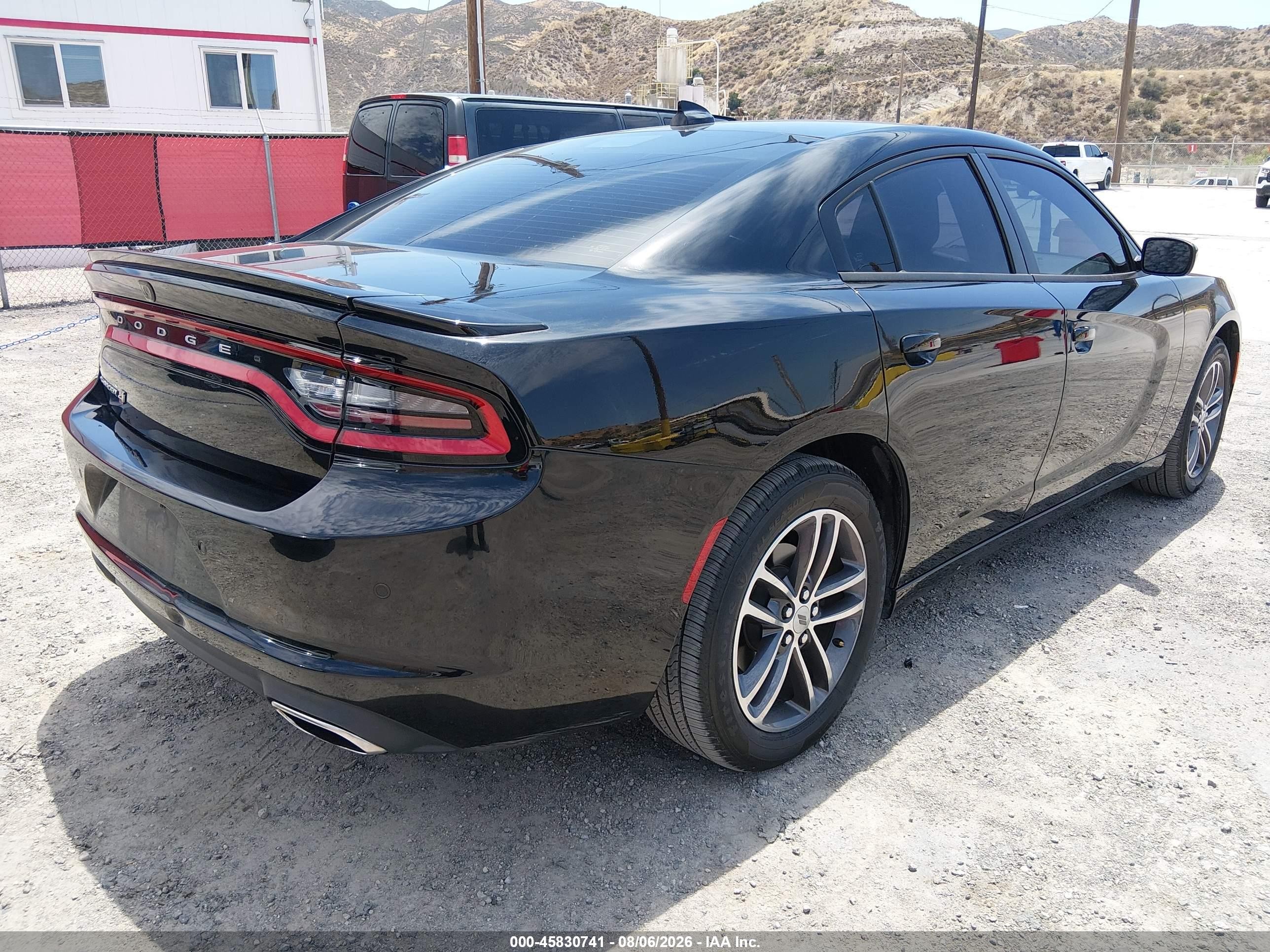2019 Dodge Charger Sxt Awd Black vin: 2C3CDXJG4KH660275