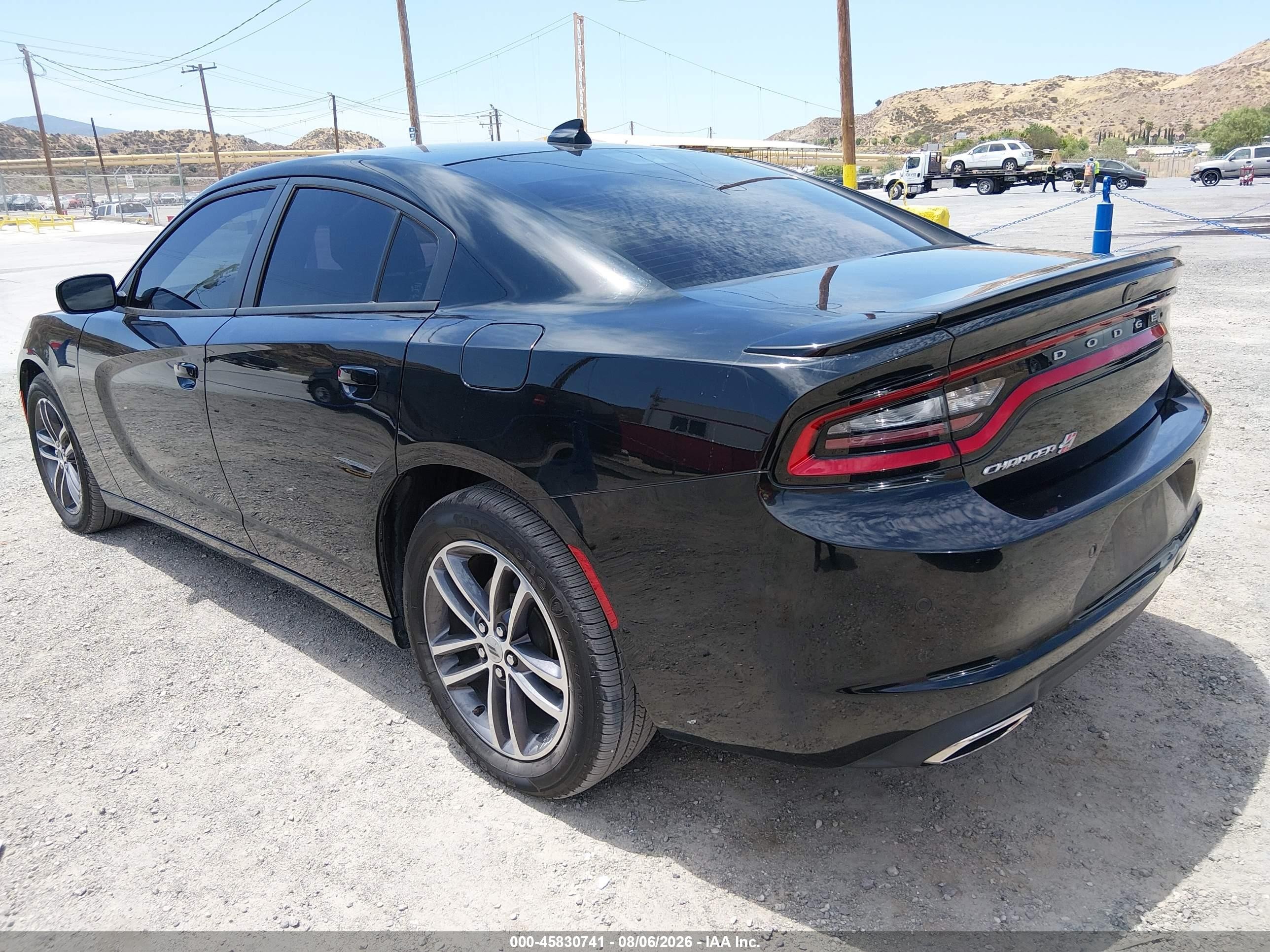 2019 Dodge Charger Sxt Awd Black vin: 2C3CDXJG4KH660275
