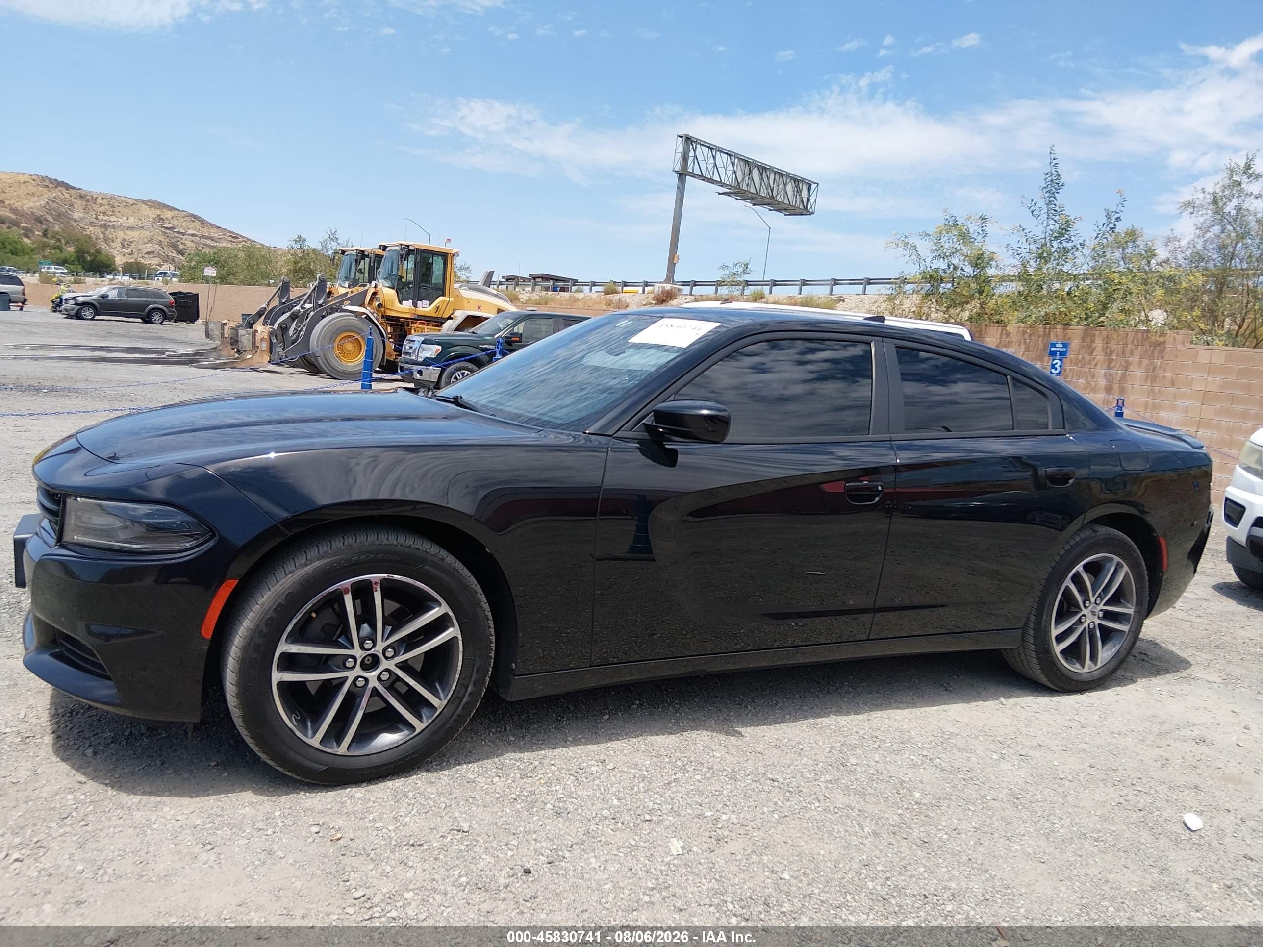 2019 Dodge Charger Sxt Awd Black vin: 2C3CDXJG4KH660275