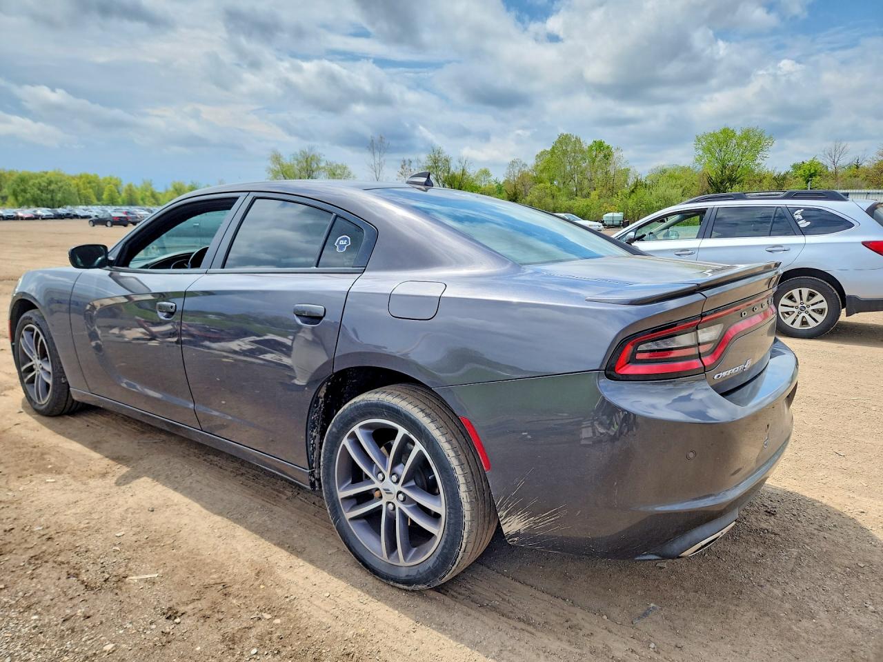 2019 Dodge Charger Sxt Gray vin: 2C3CDXJG4KH756214
