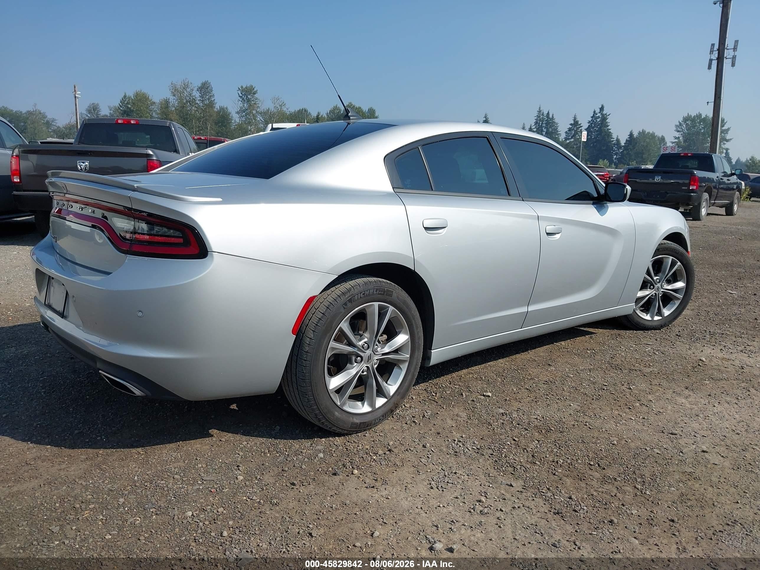 2020 Dodge Charger Sxt Awd Silver vin: 2C3CDXJG4LH193554