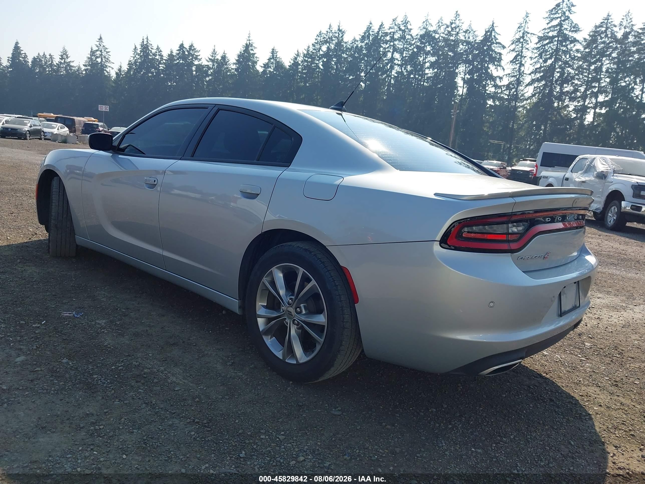 2020 Dodge Charger Sxt Awd Silver vin: 2C3CDXJG4LH193554