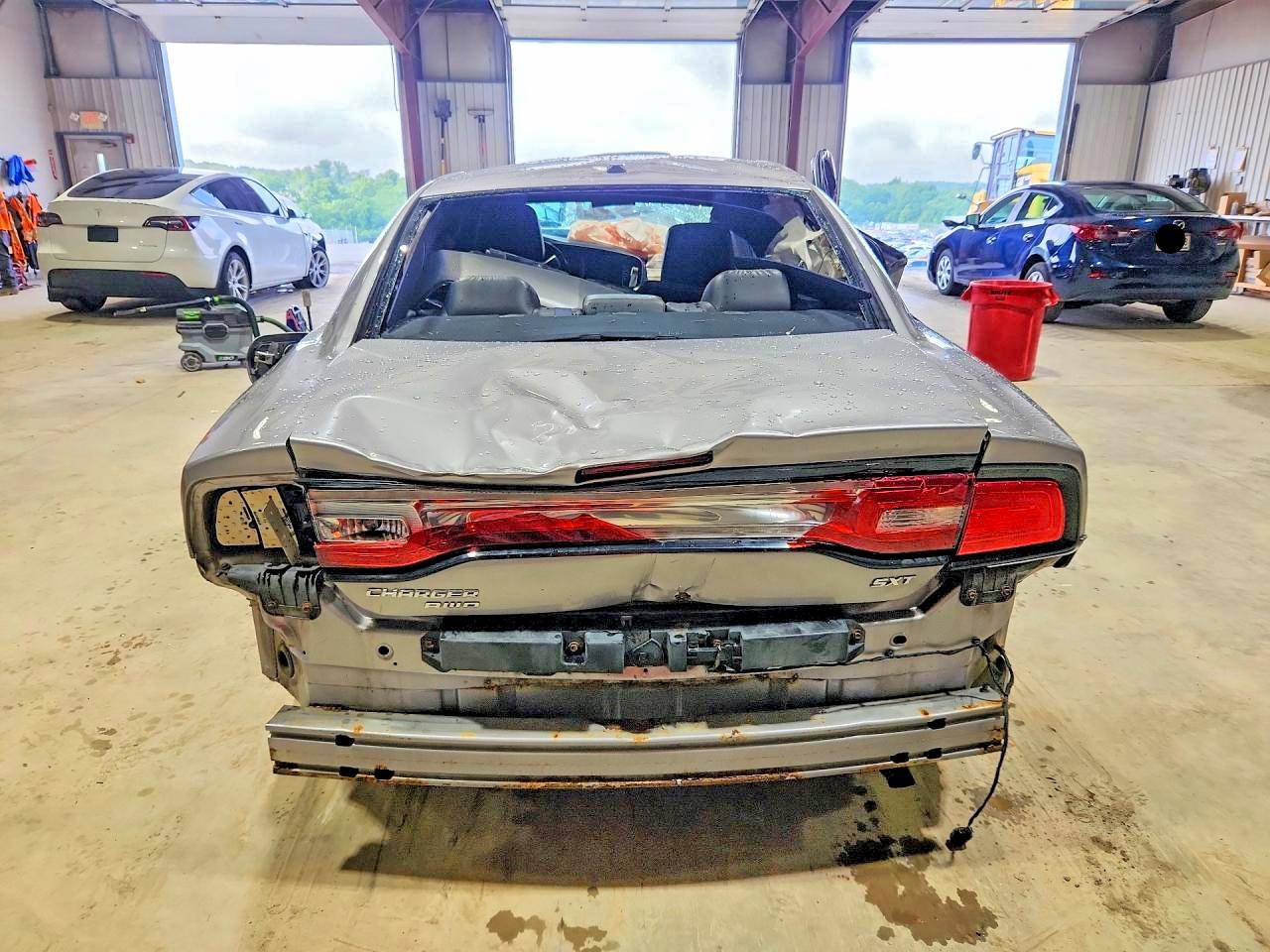 2014 Dodge Charger Sxt Gray vin: 2C3CDXJG5EH116372