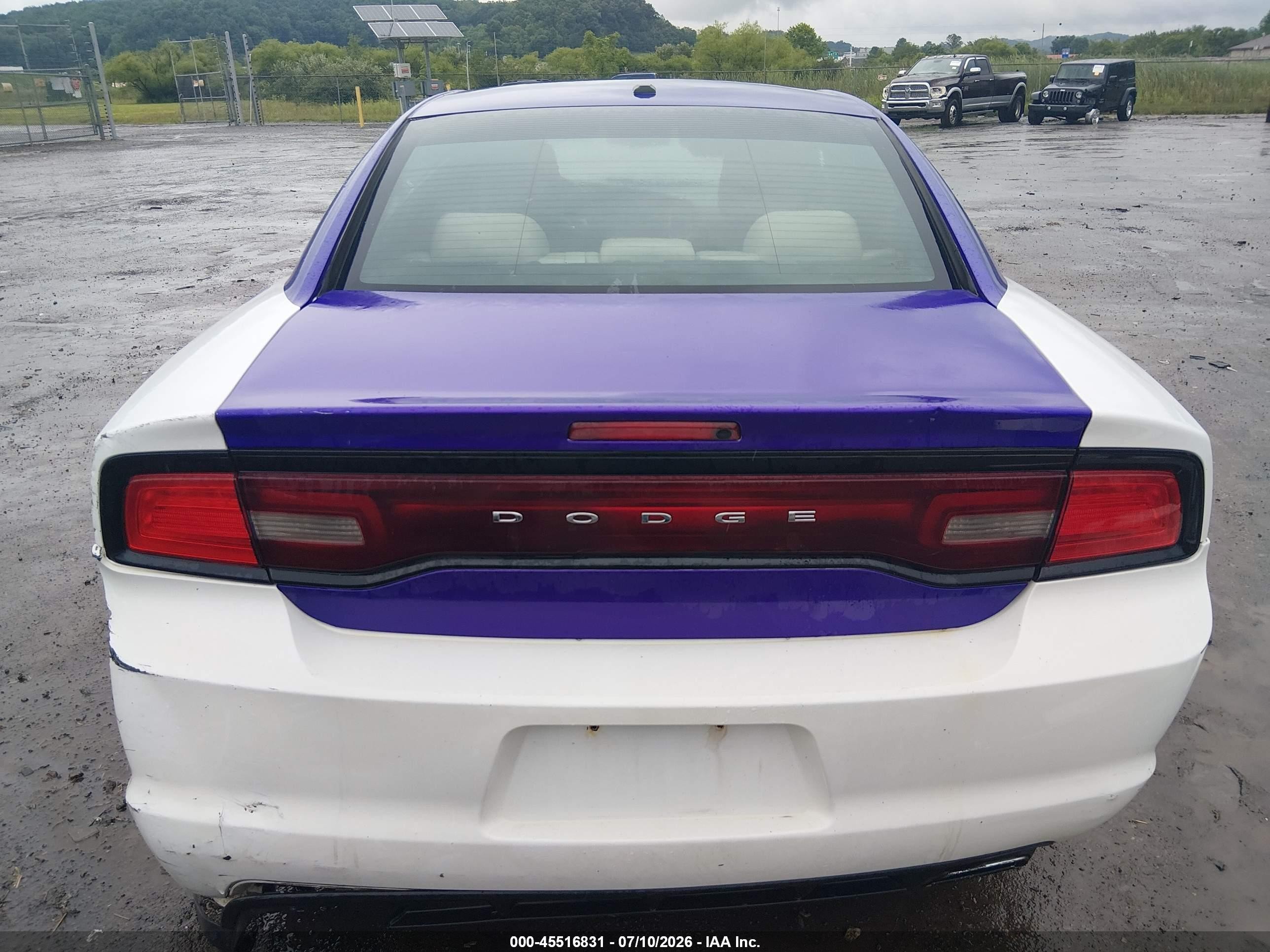 2014 Dodge Charger Sxt White vin: 2C3CDXJG5EH372298