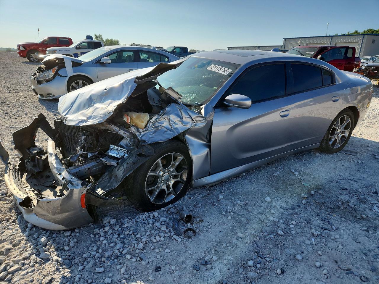 2015 Dodge Charger Sxt Gray vin: 2C3CDXJG5FH742361