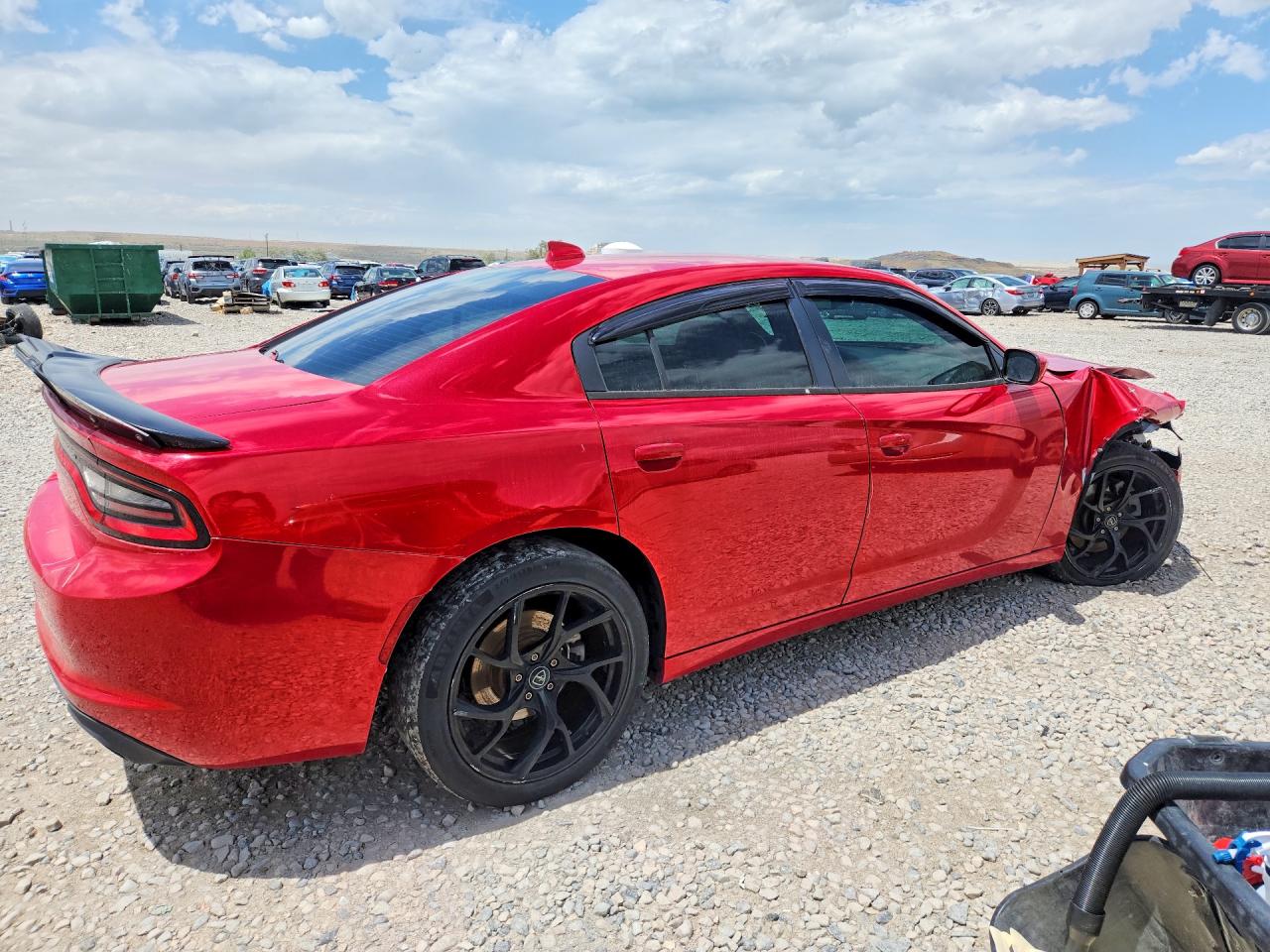 2015 Dodge Charger Sxt Red vin: 2C3CDXJG5FH748824
