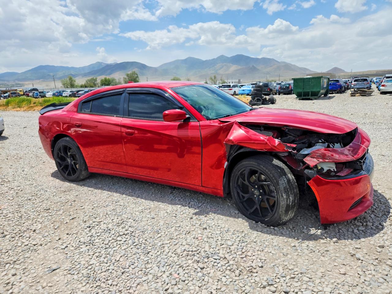 2015 Dodge Charger Sxt Red vin: 2C3CDXJG5FH748824