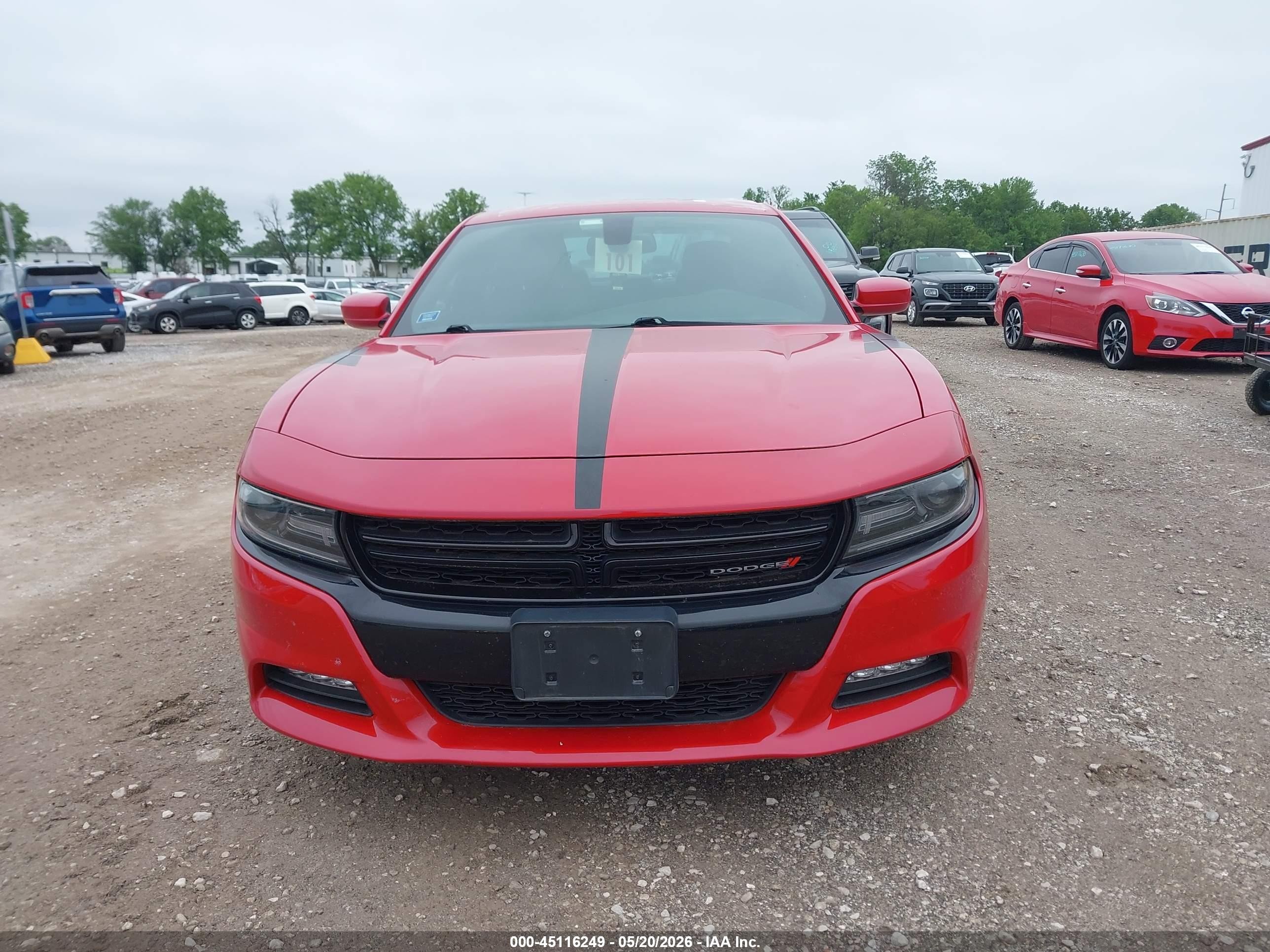 2015 Dodge Charger Sxt Red vin: 2C3CDXJG5FH848650