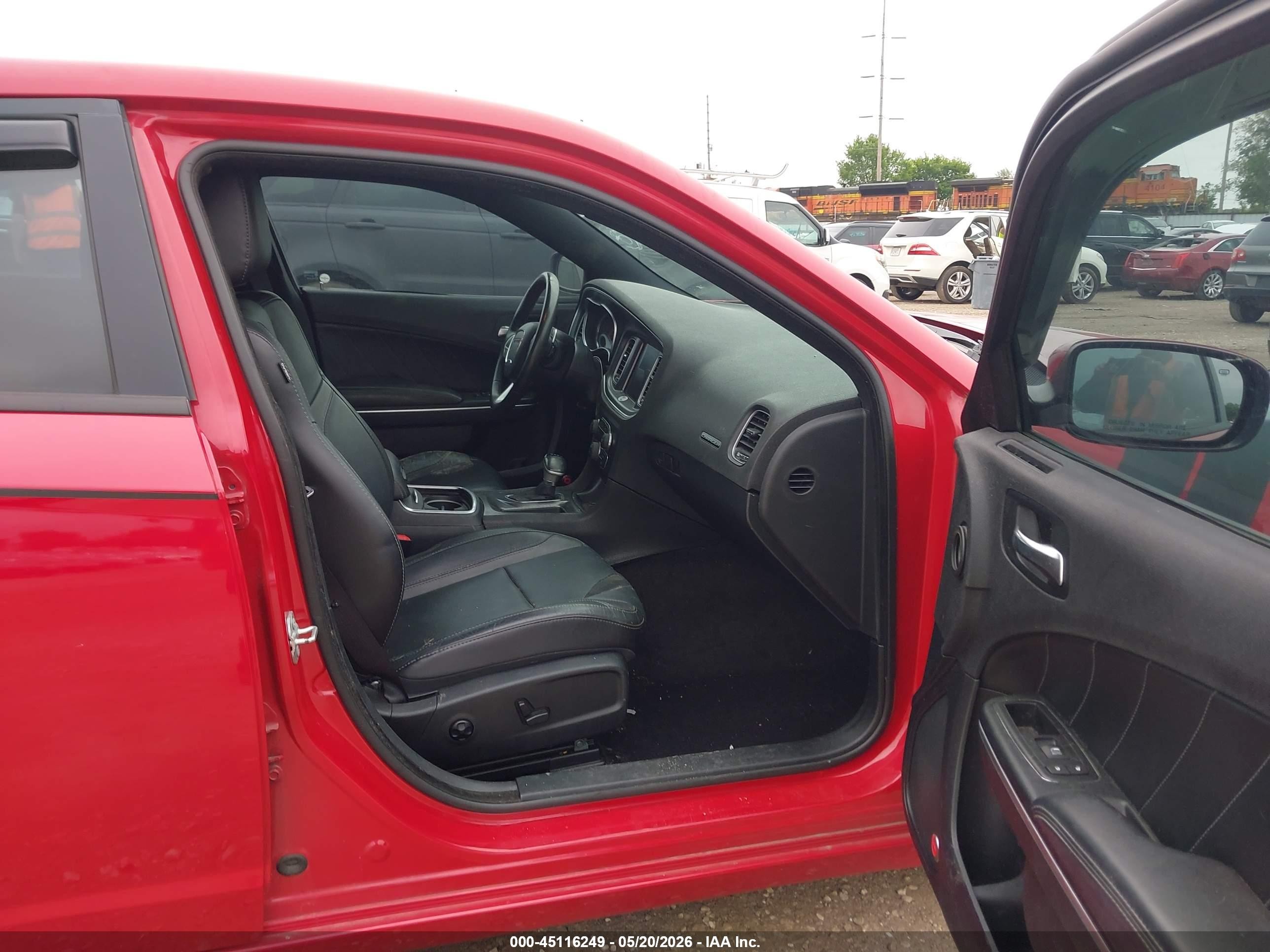 2015 Dodge Charger Sxt Red vin: 2C3CDXJG5FH848650