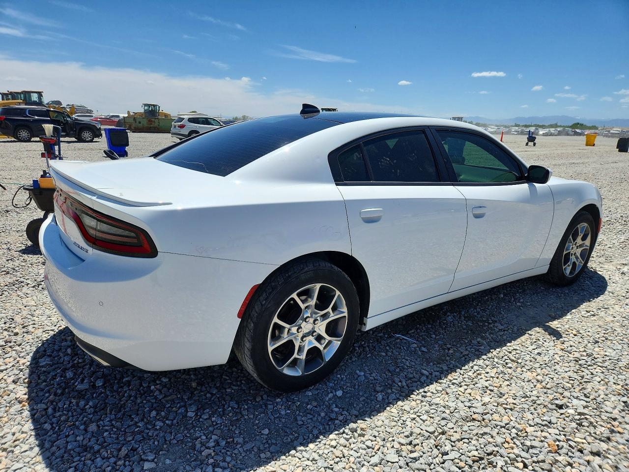 2015 Dodge Charger Sxt White vin: 2C3CDXJG5FH905221