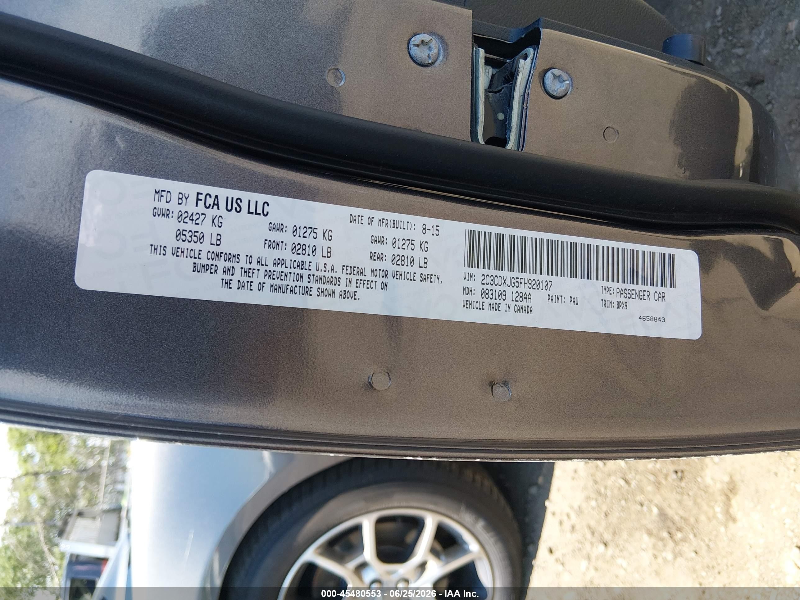 2015 Dodge Charger Sxt Pewter vin: 2C3CDXJG5FH920107