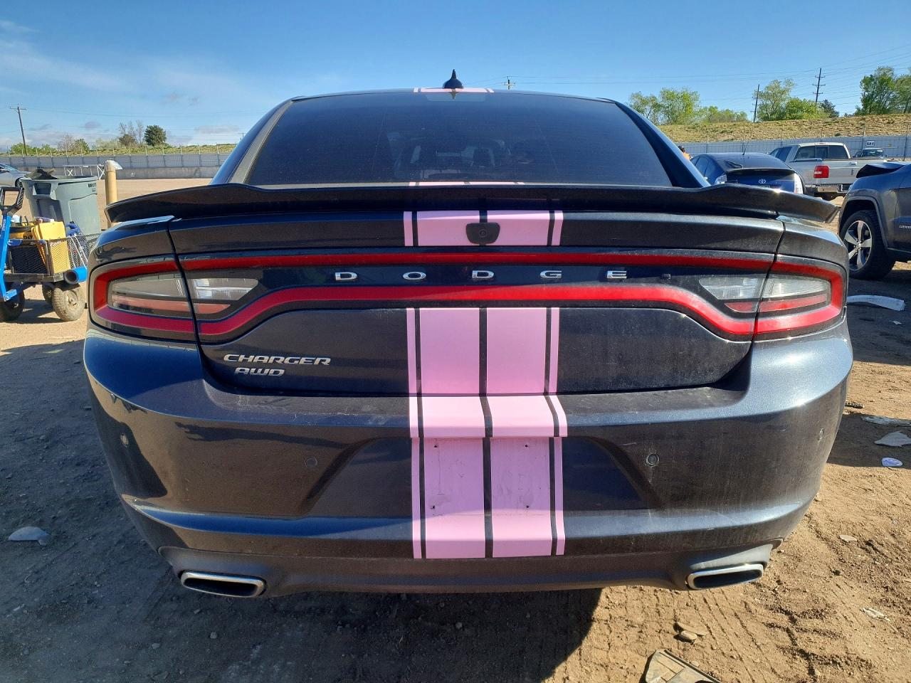 2017 Dodge Charger Sxt Gray vin: 2C3CDXJG5HH515870
