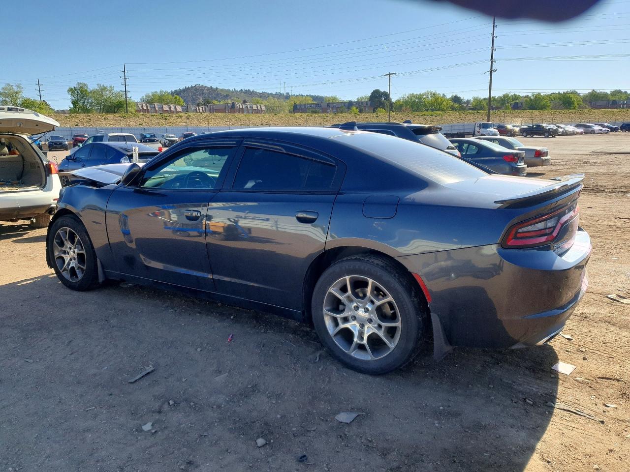 2017 Dodge Charger Sxt Gray vin: 2C3CDXJG5HH515870