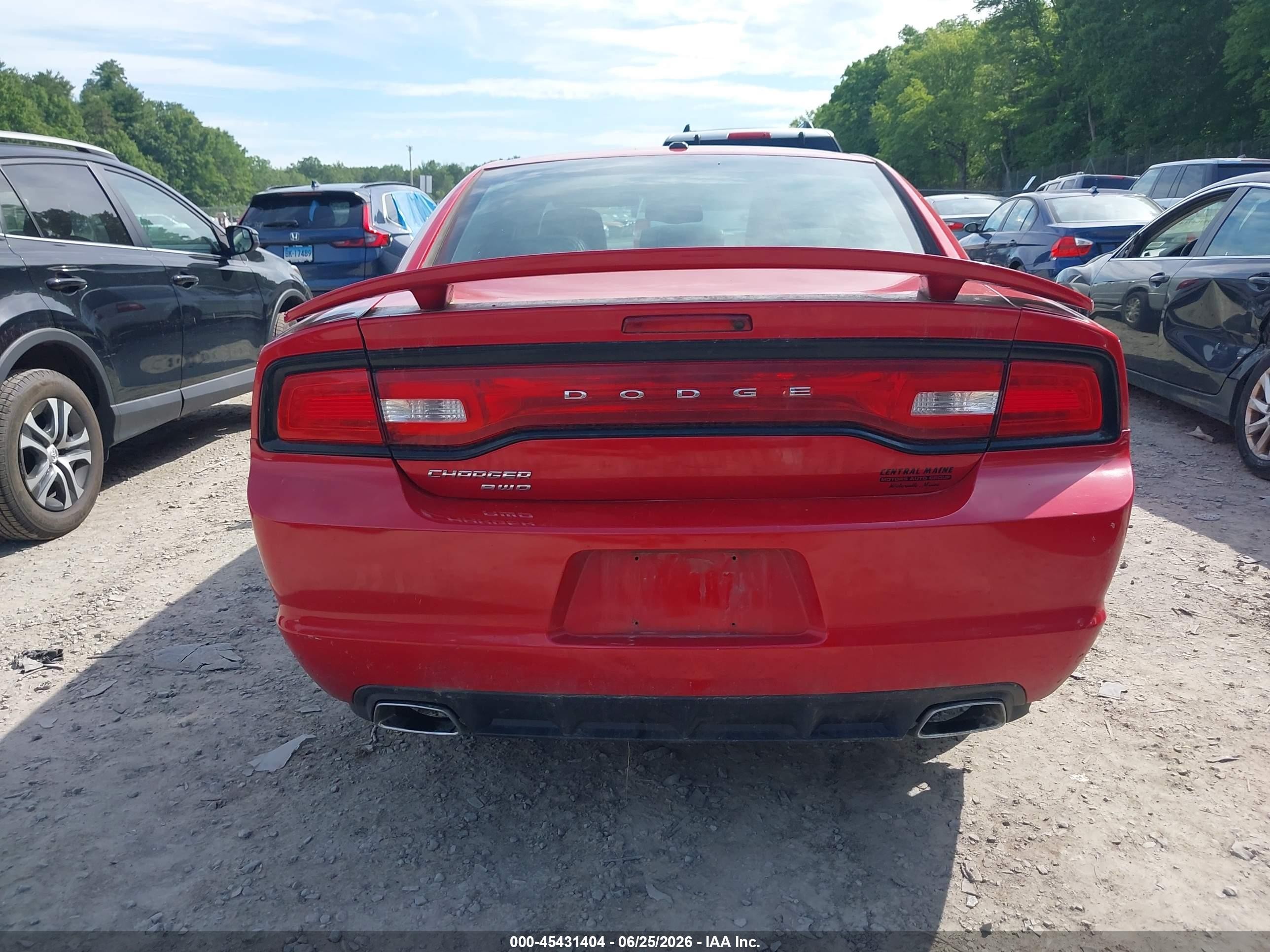 2013 Dodge Charger Sxt Plus Red vin: 2C3CDXJG6DH528654