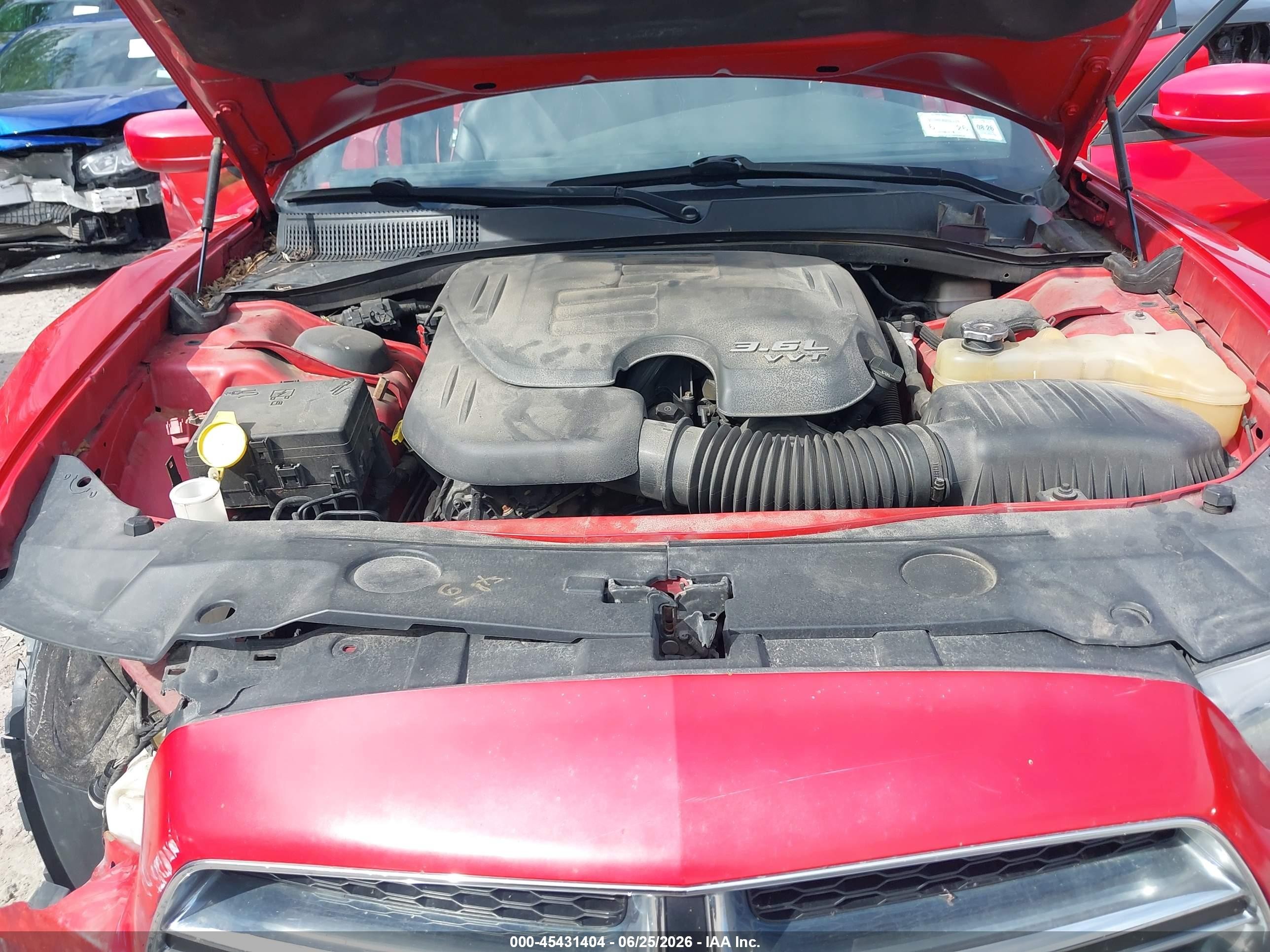 2013 Dodge Charger Sxt Plus Red vin: 2C3CDXJG6DH528654