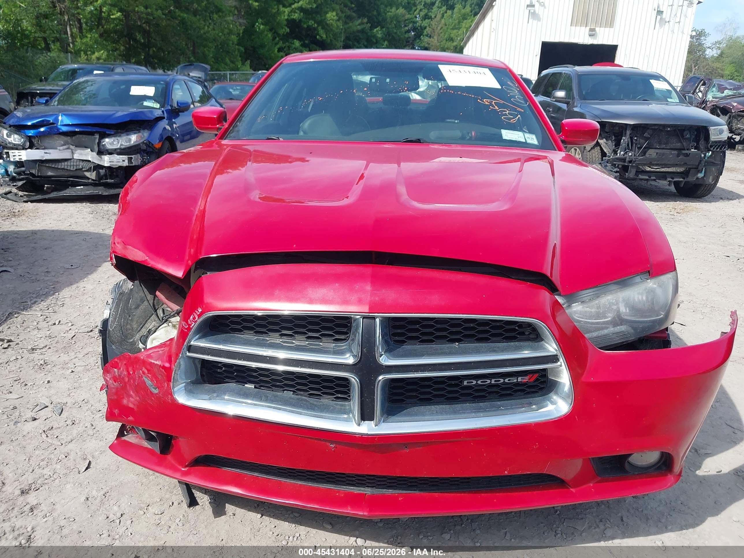 2013 Dodge Charger Sxt Plus Red vin: 2C3CDXJG6DH528654