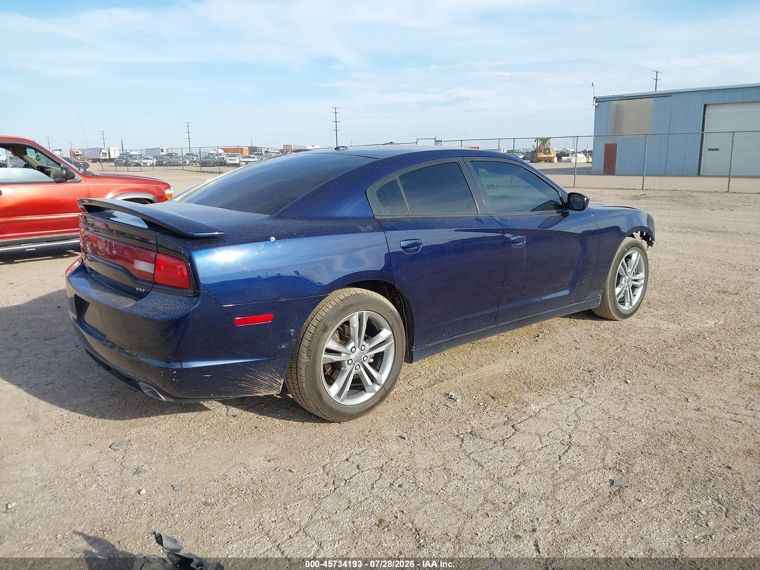 2014 Dodge Charger Sxt Blue vin: 2C3CDXJG6EH159618