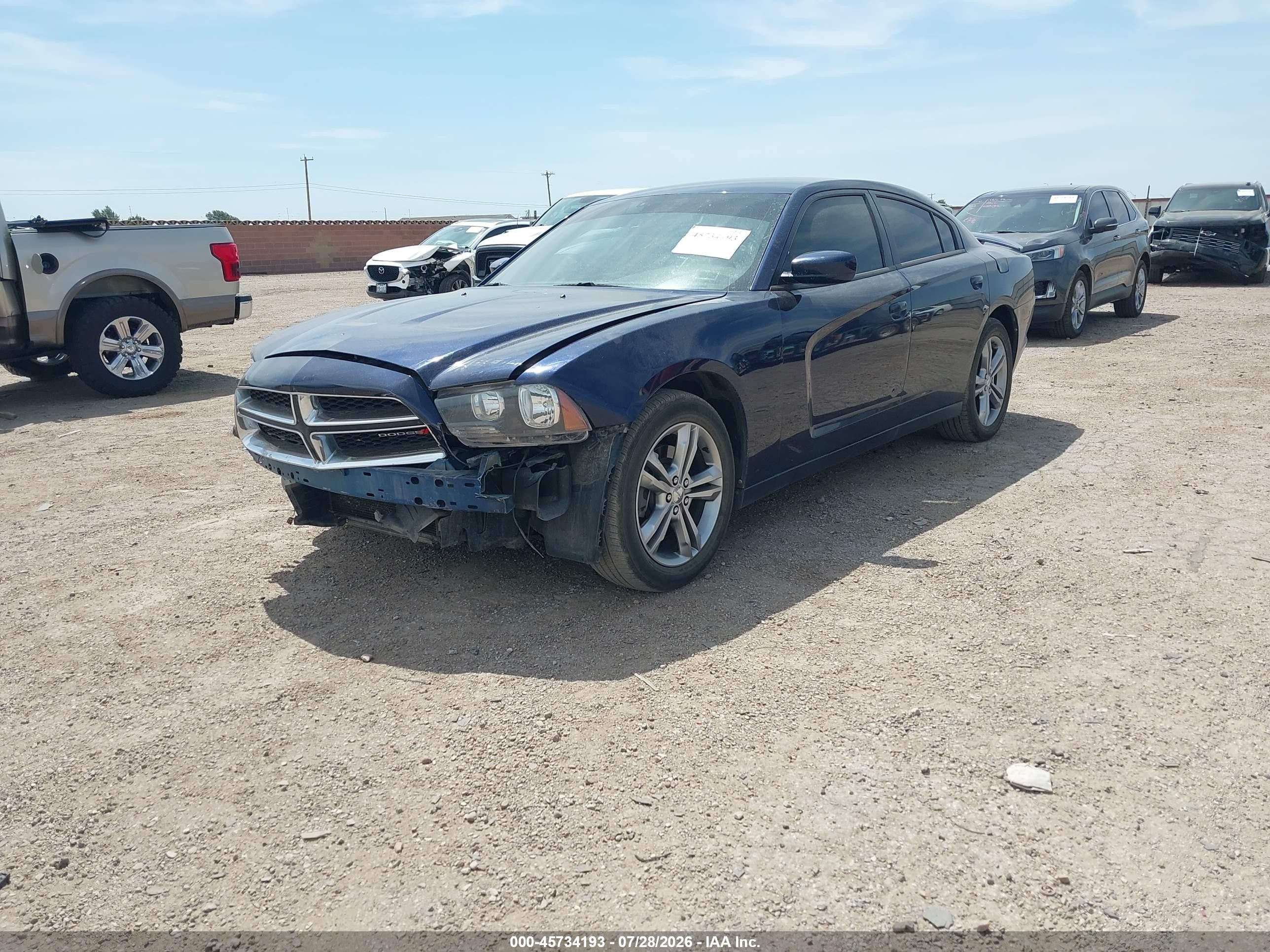 2014 Dodge Charger Sxt Blue vin: 2C3CDXJG6EH159618