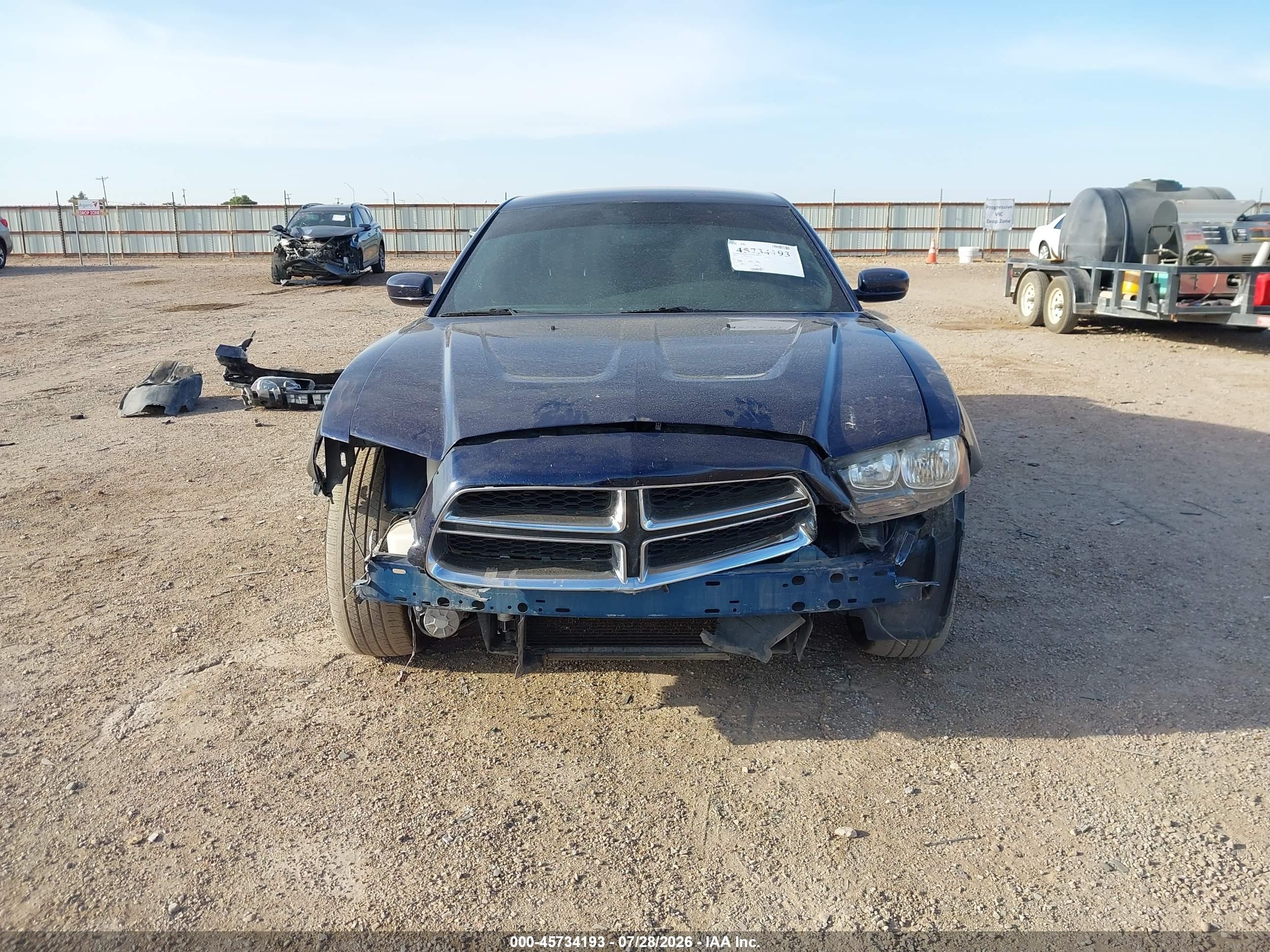 2014 Dodge Charger Sxt Blue vin: 2C3CDXJG6EH159618