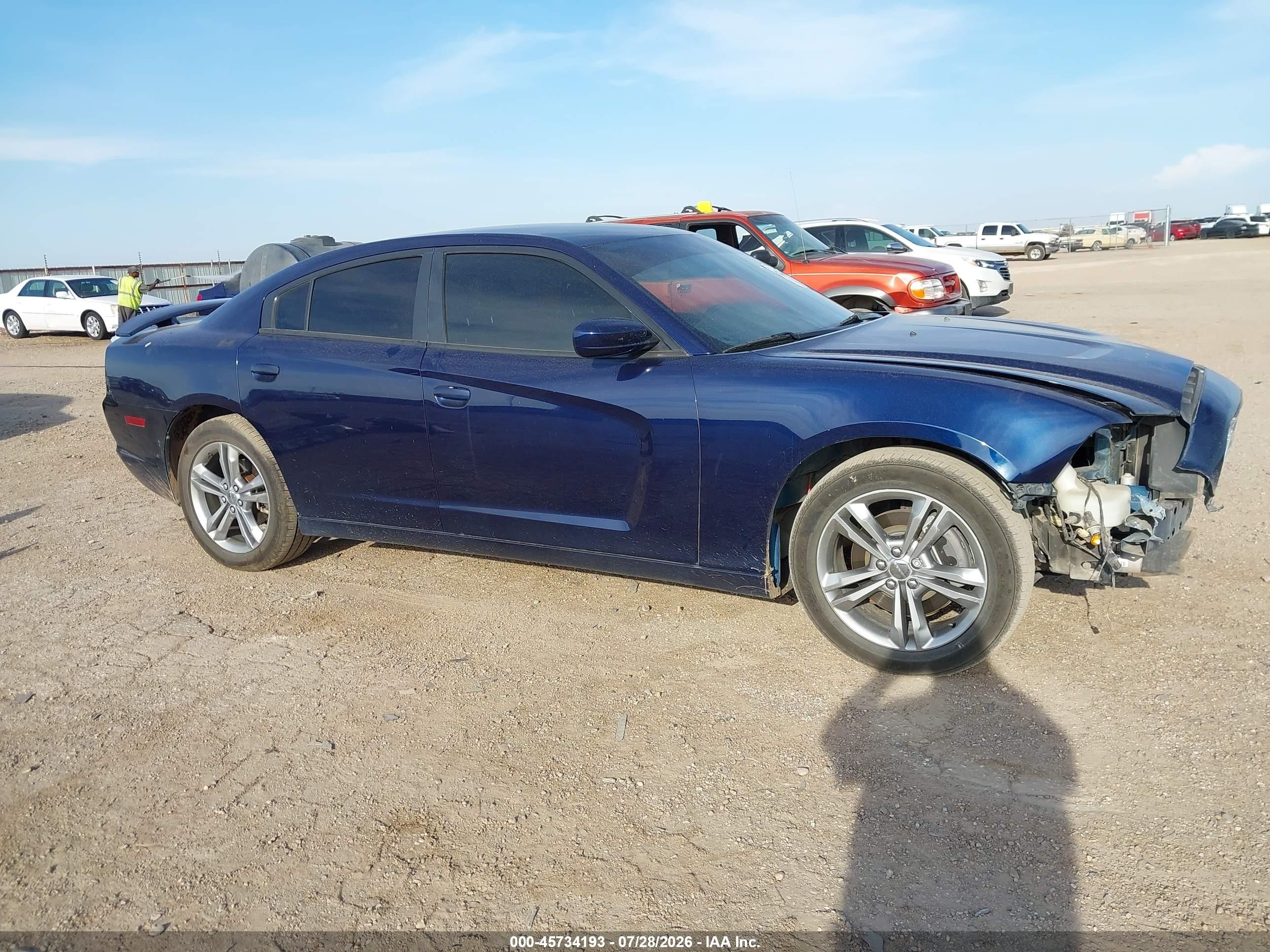 2014 Dodge Charger Sxt Blue vin: 2C3CDXJG6EH159618