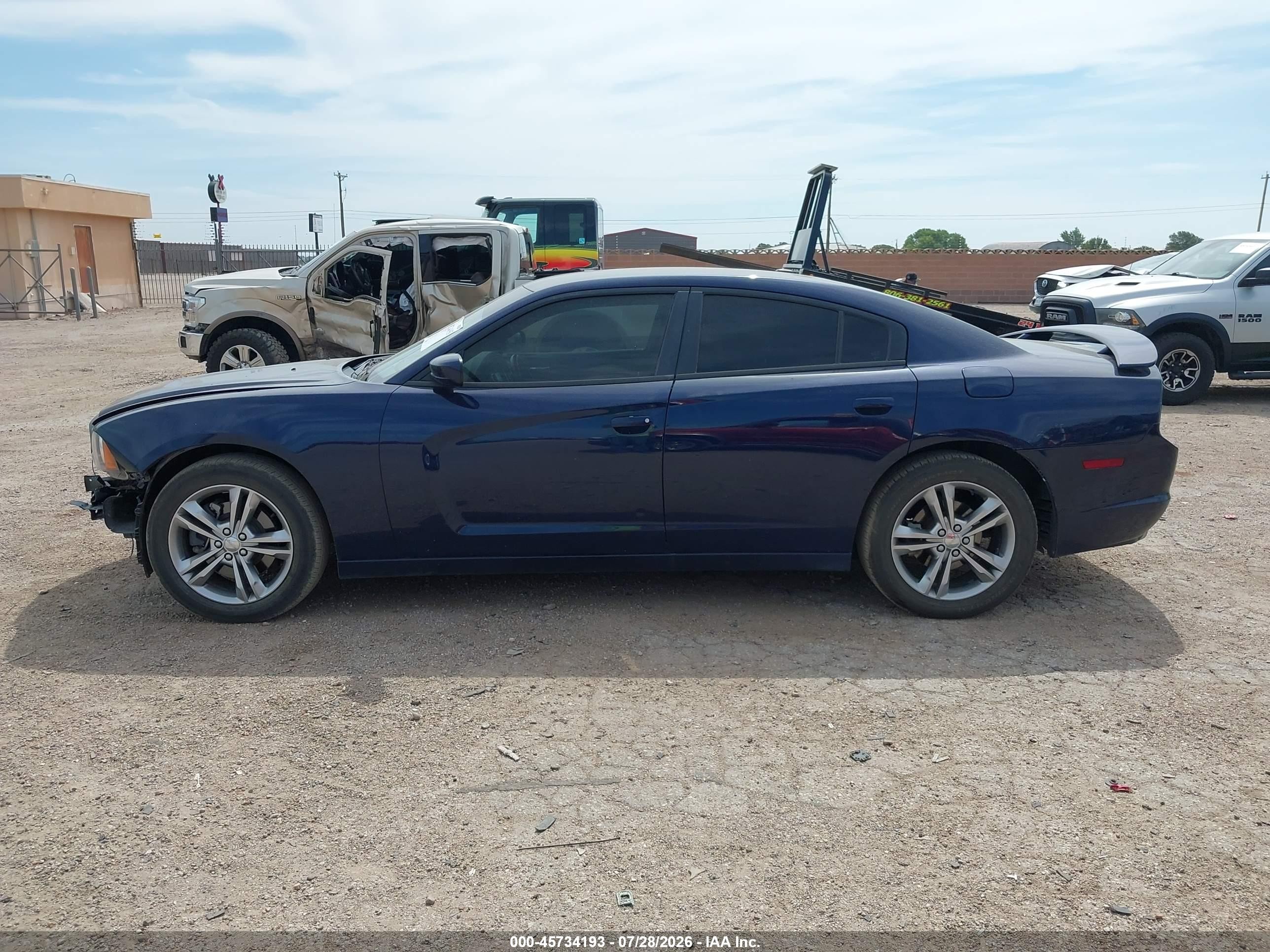 2014 Dodge Charger Sxt Blue vin: 2C3CDXJG6EH159618