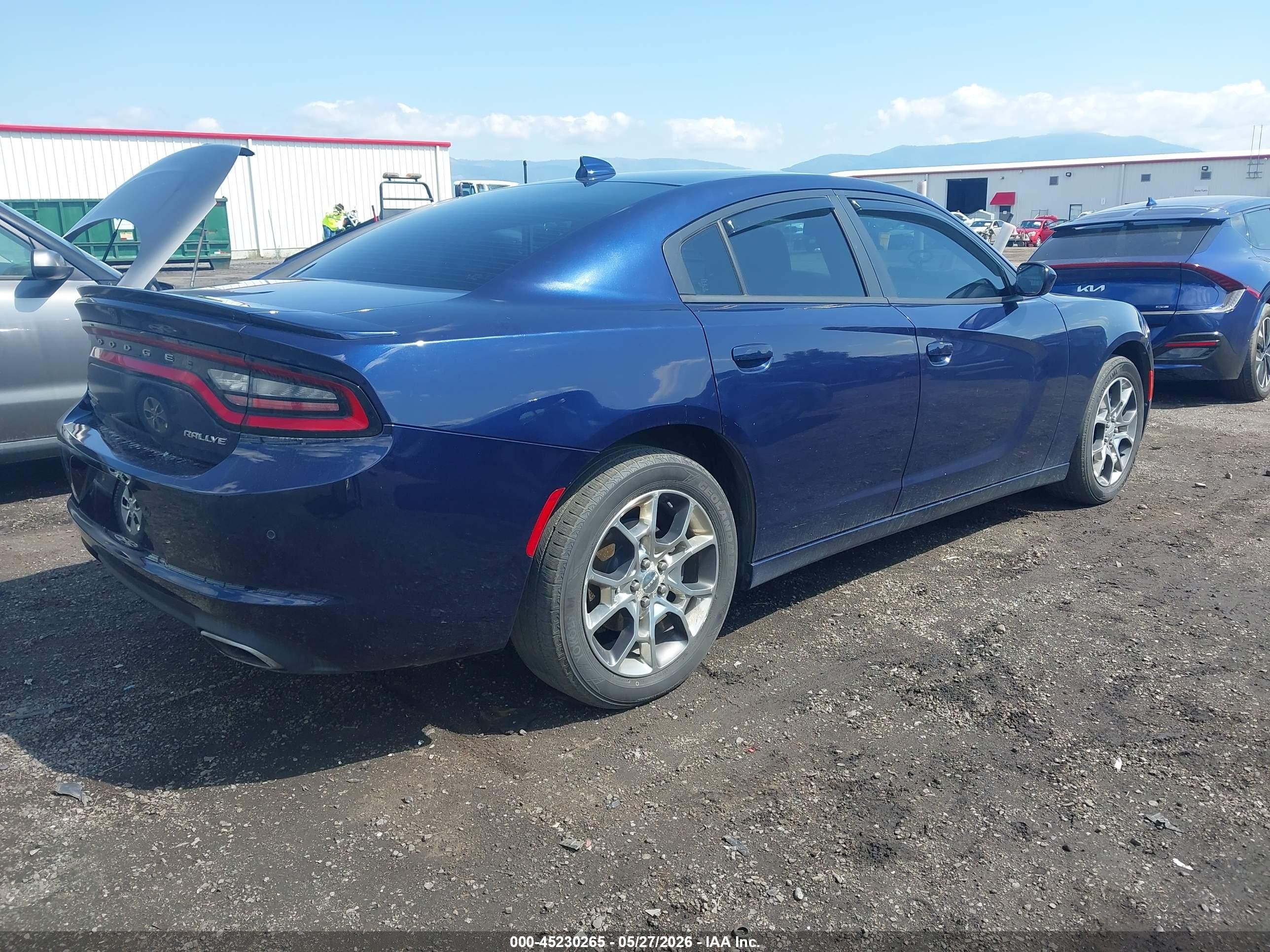 2015 Dodge Charger Sxt Dark Blue vin: 2C3CDXJG6FH746063