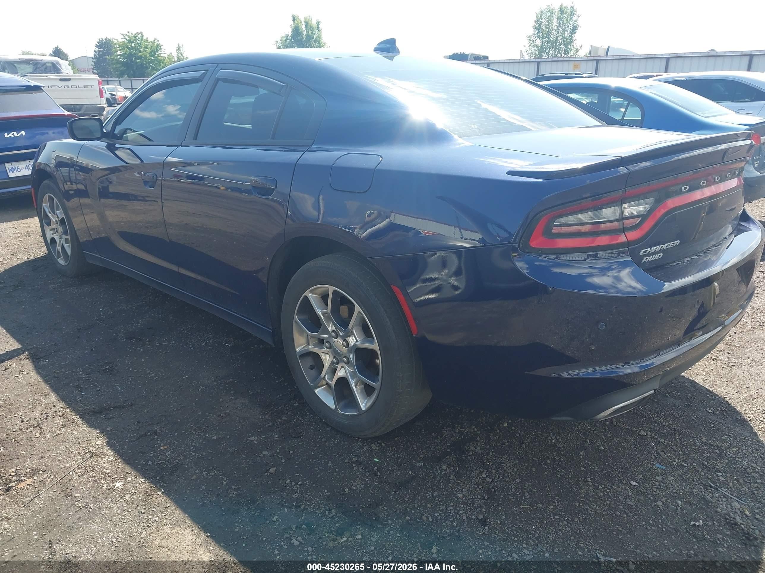 2015 Dodge Charger Sxt Dark Blue vin: 2C3CDXJG6FH746063