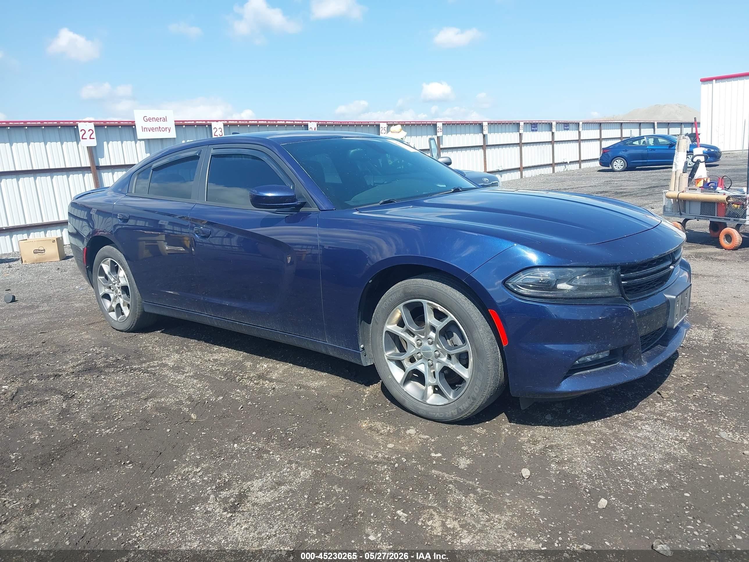 2015 Dodge Charger Sxt Dark Blue vin: 2C3CDXJG6FH746063