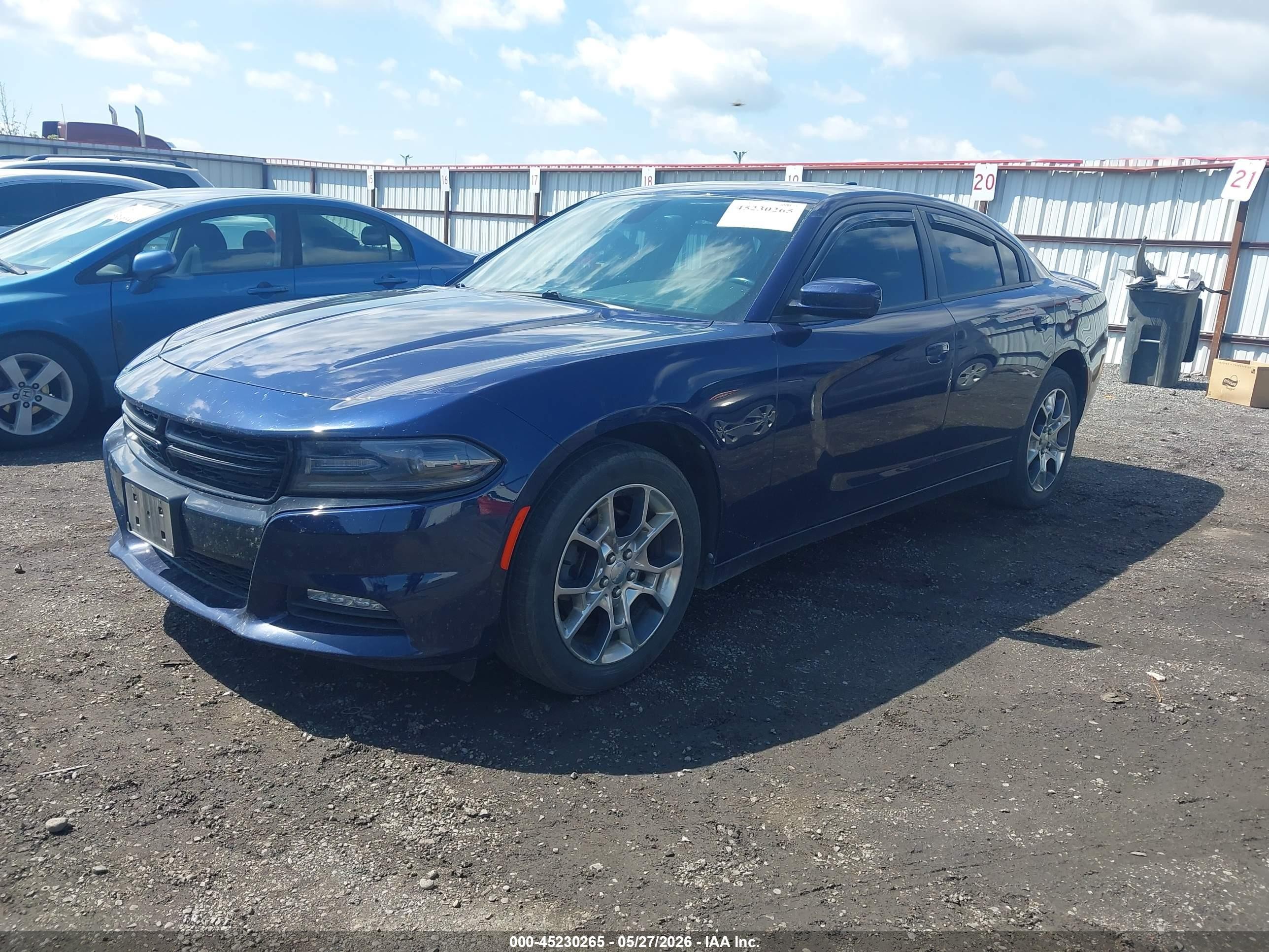 2015 Dodge Charger Sxt Dark Blue vin: 2C3CDXJG6FH746063