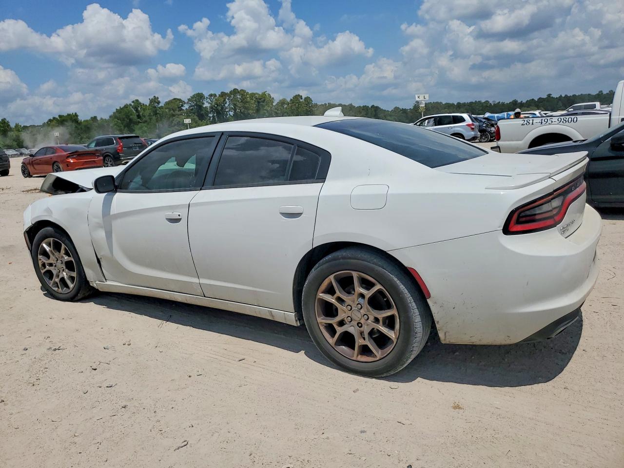 2015 Dodge Charger Sxt White vin: 2C3CDXJG6FH886937