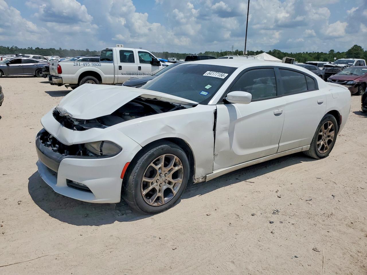 2015 Dodge Charger Sxt White vin: 2C3CDXJG6FH886937