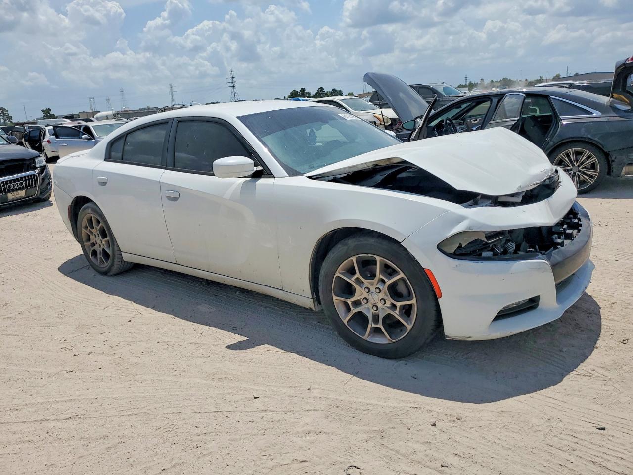 2015 Dodge Charger Sxt White vin: 2C3CDXJG6FH886937