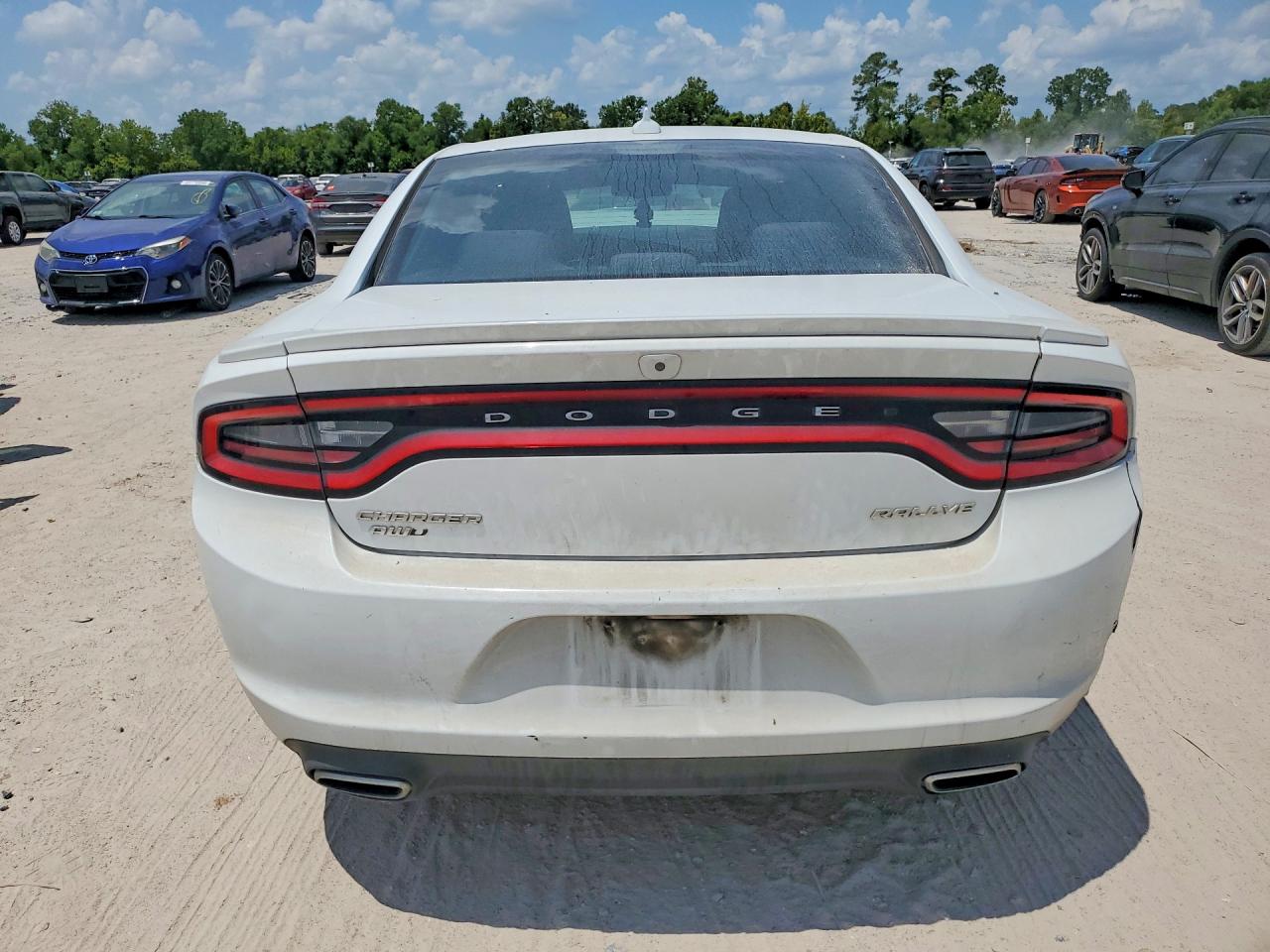 2015 Dodge Charger Sxt White vin: 2C3CDXJG6FH886937
