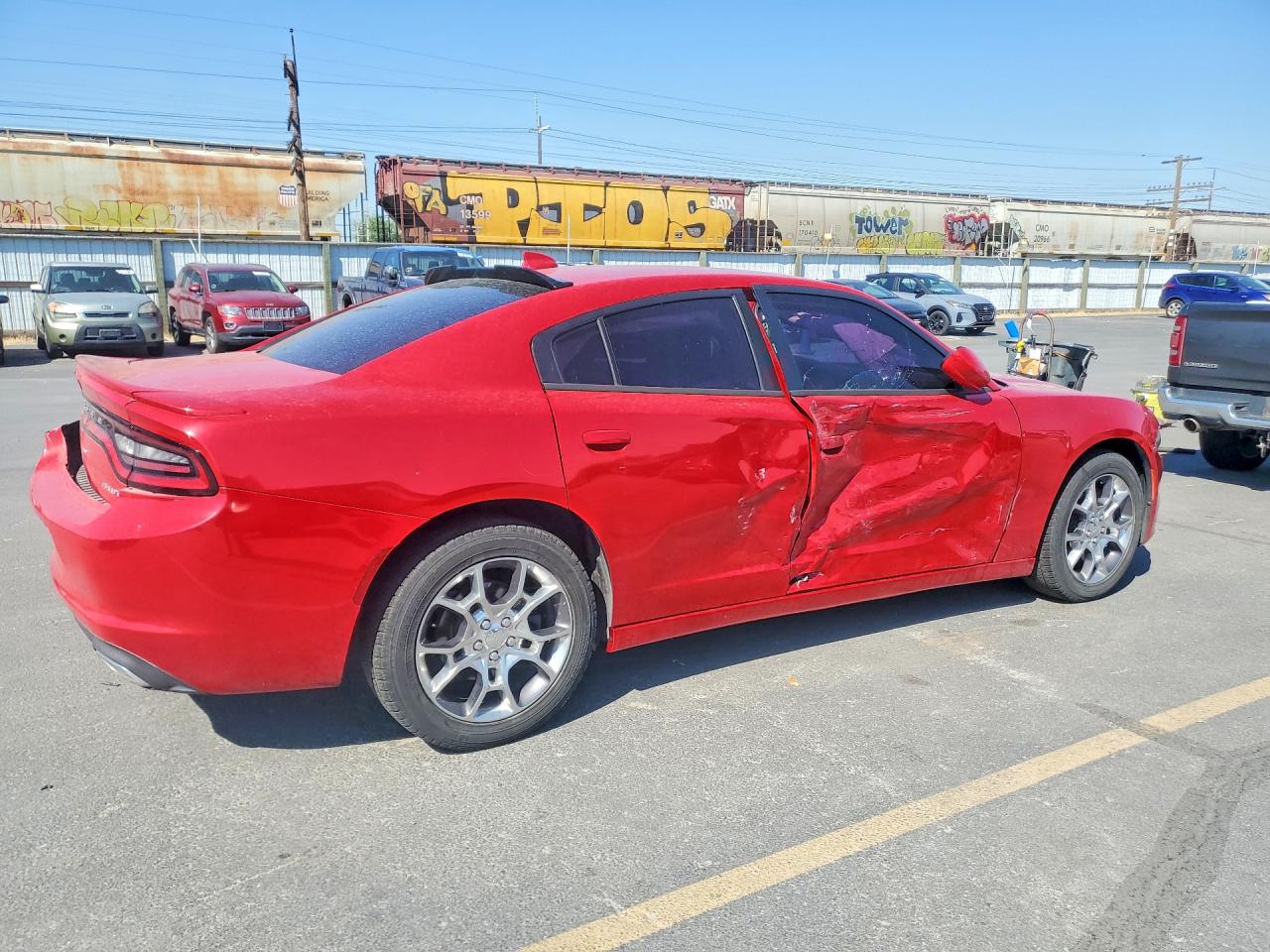 2016 Dodge Charger Sxt Красный vin: 2C3CDXJG6GH181086
