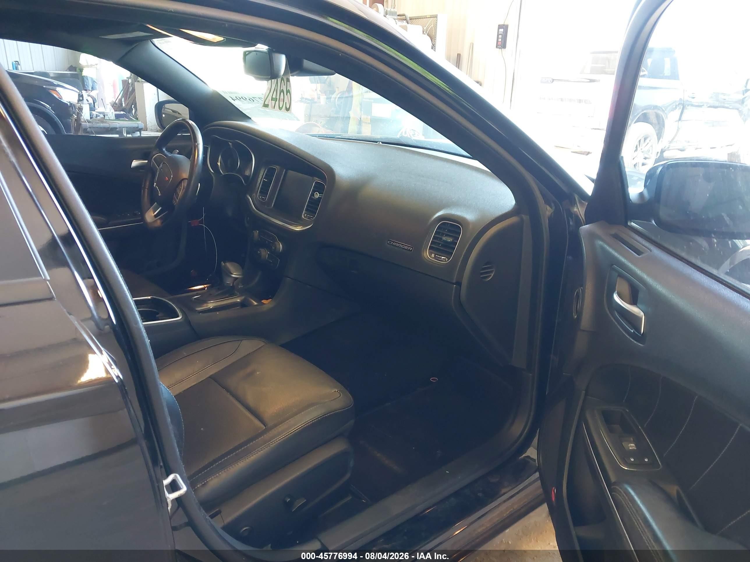 2015 Dodge Charger Sxt Black vin: 2C3CDXJG7FH760151