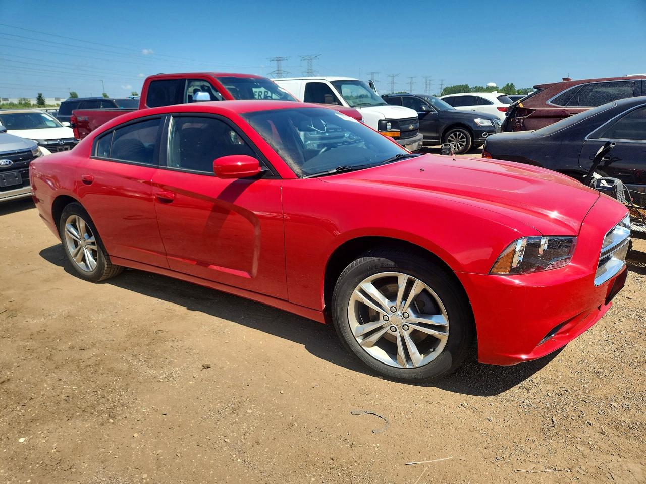 2012 Dodge Charger Sxt Red vin: 2C3CDXJG8CH264237