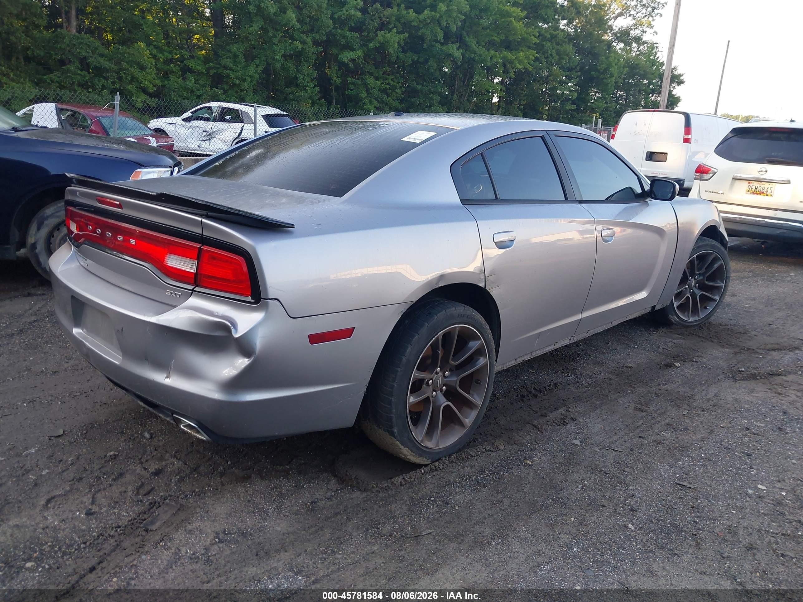 2014 Dodge Charger Sxt Gray vin: 2C3CDXJG8EH199781