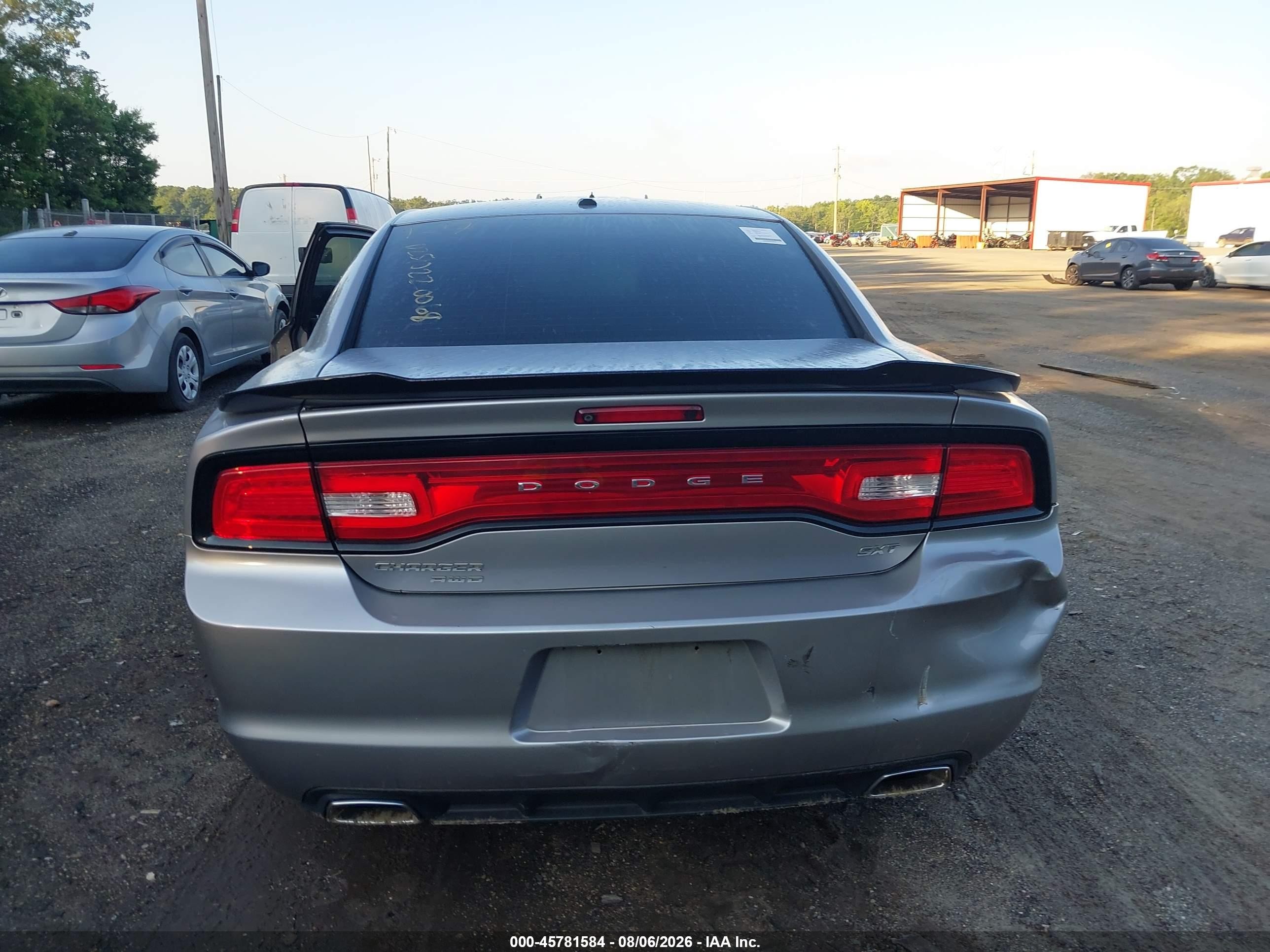 2014 Dodge Charger Sxt Gray vin: 2C3CDXJG8EH199781