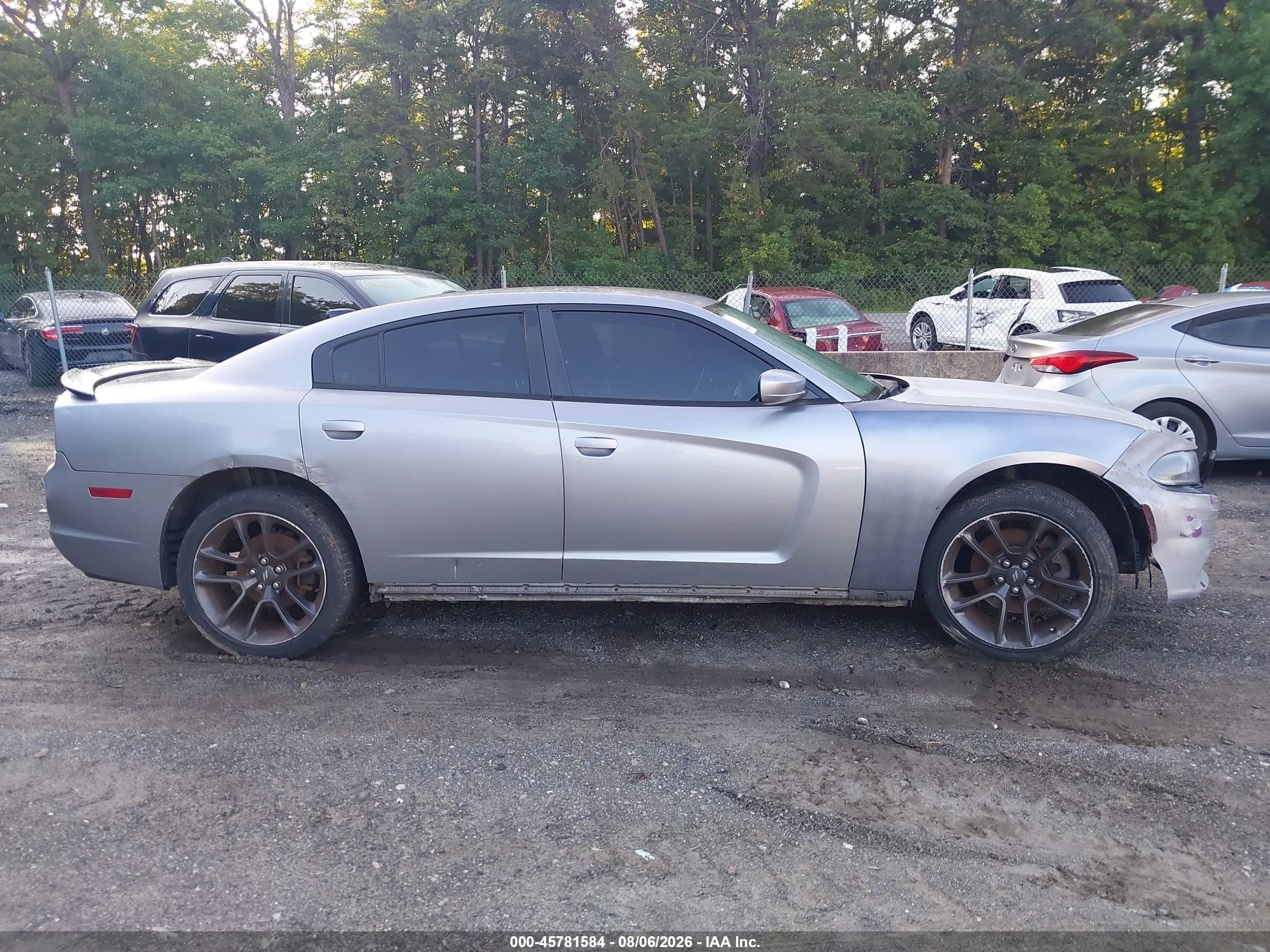 2014 Dodge Charger Sxt Gray vin: 2C3CDXJG8EH199781